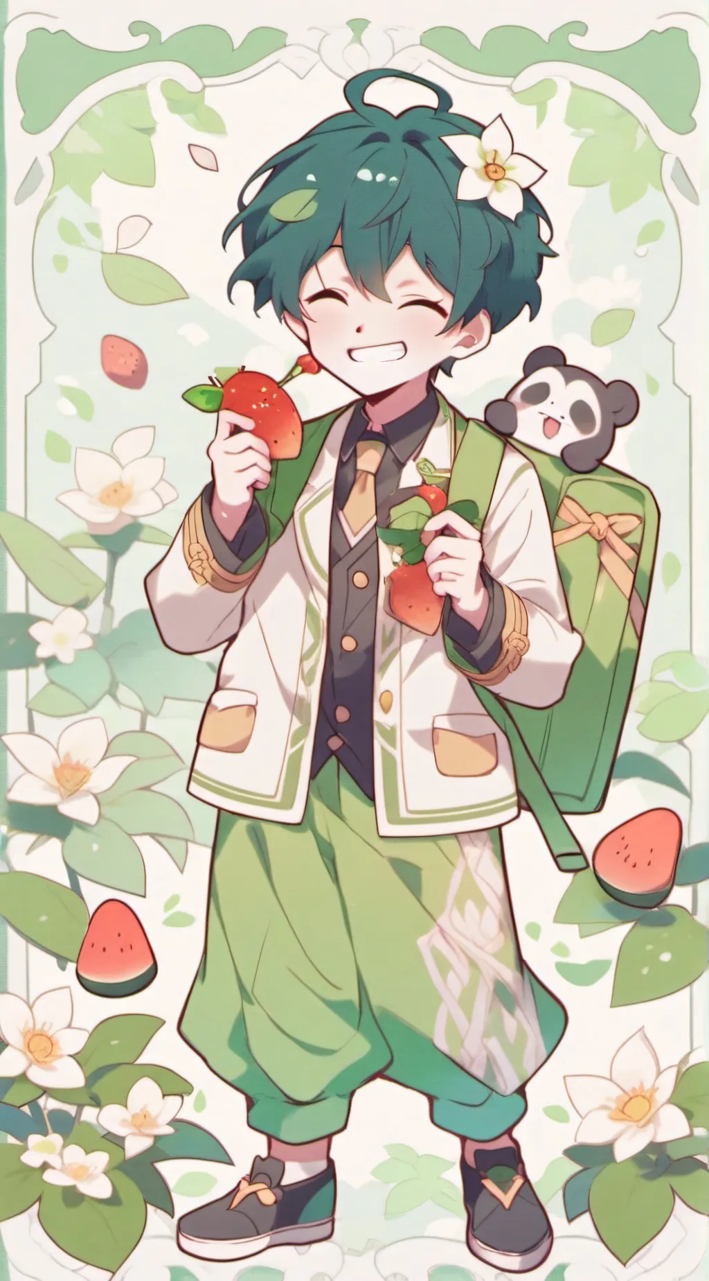 ai character: Deku background