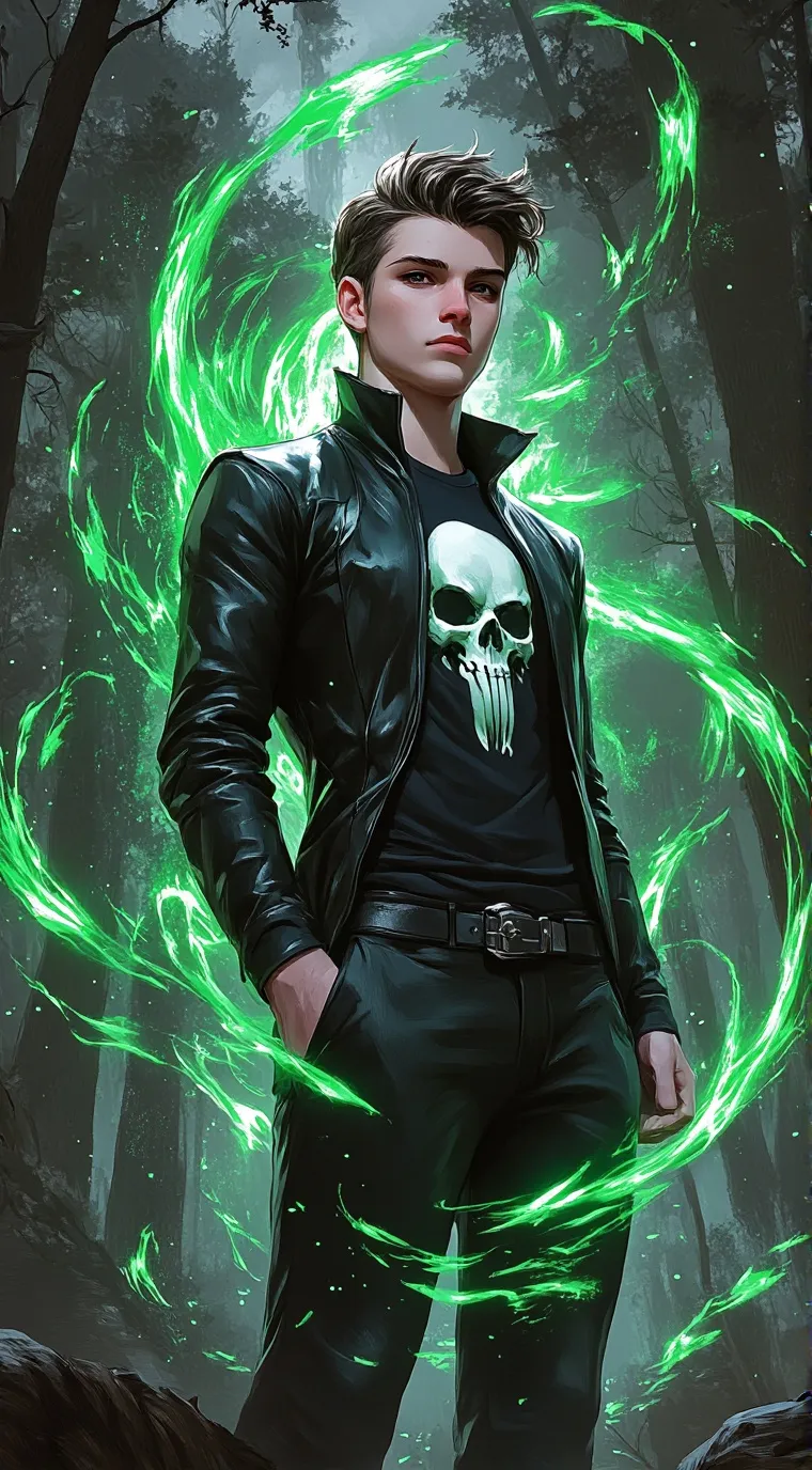 ai character: Nico De-Angelo  background
