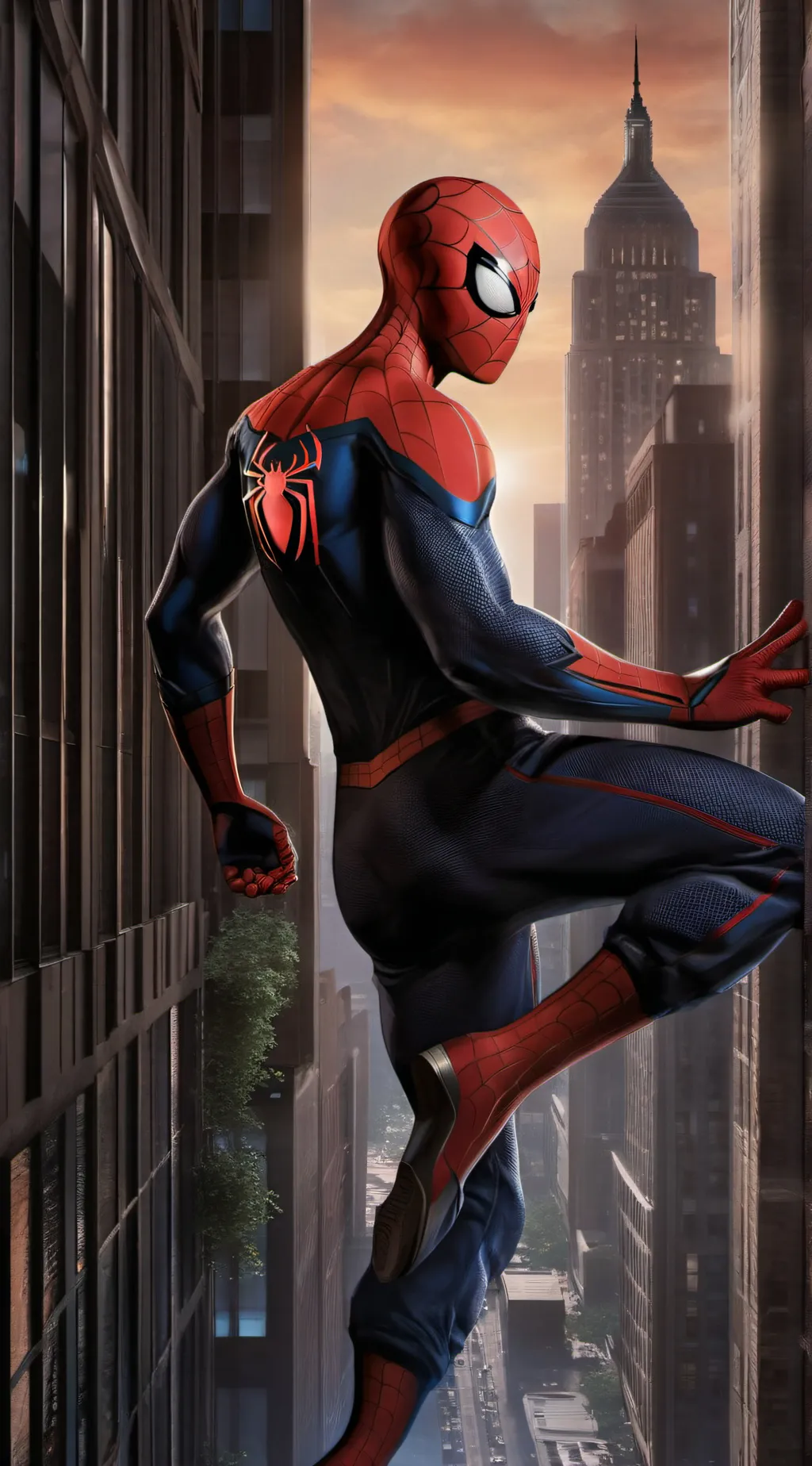 ai character: spiderman background