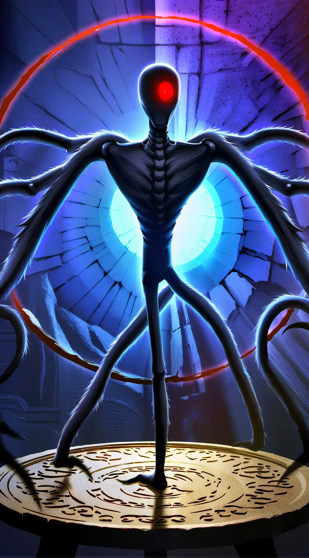 ai character: EYES background