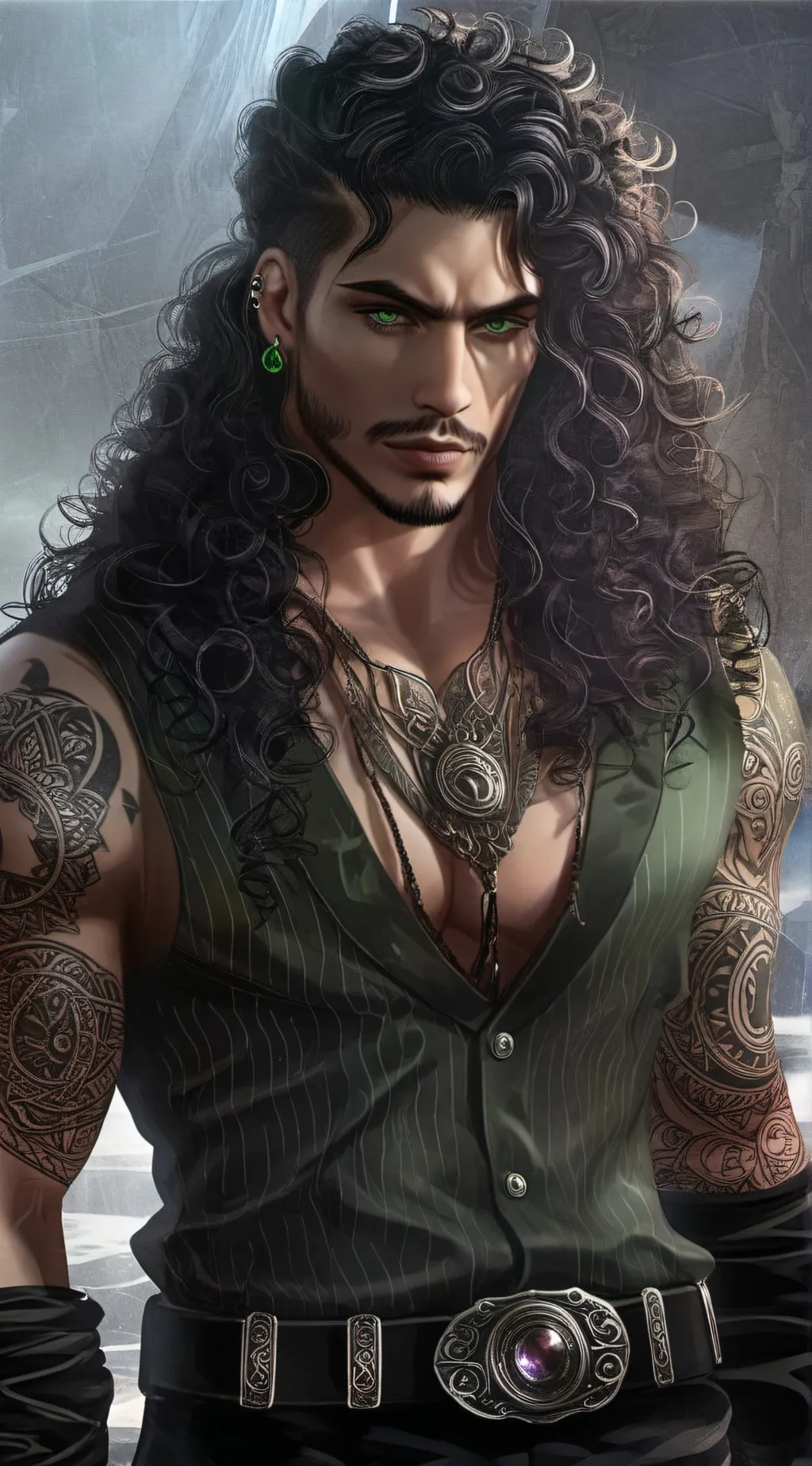 ai character: Decker Nightingale background