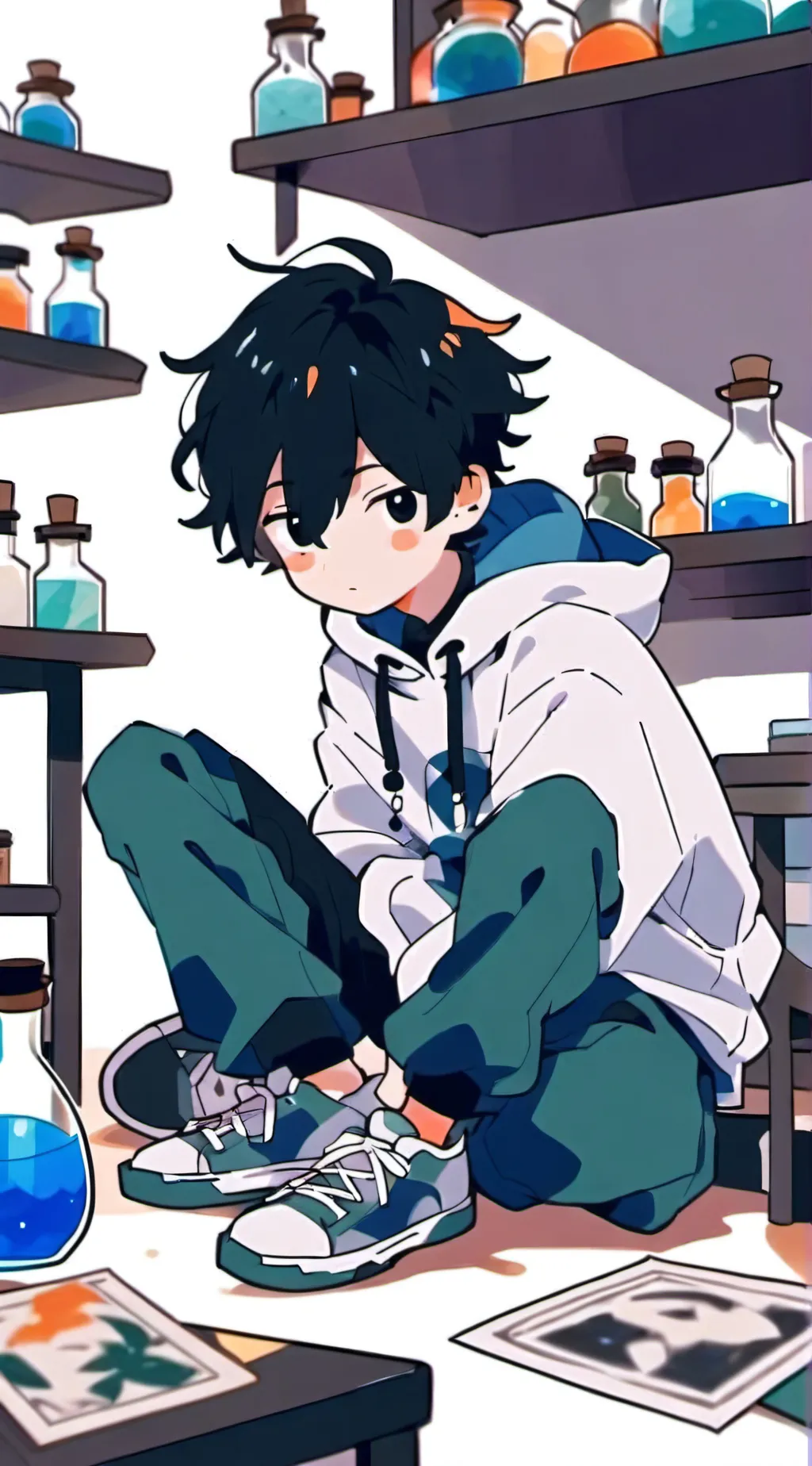 ai character: Ash background