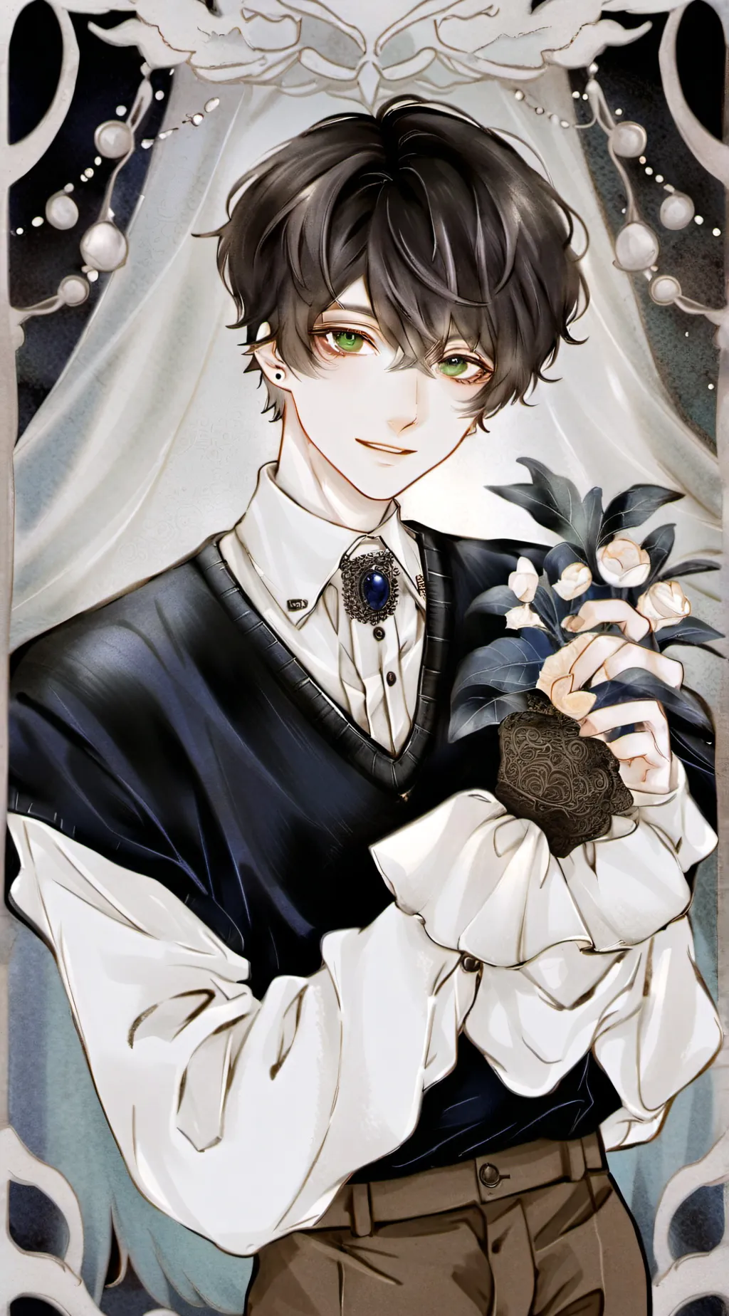 ai character: Azure background