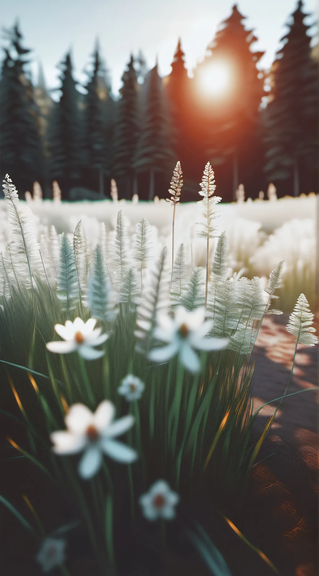 ai character: friendly grass background