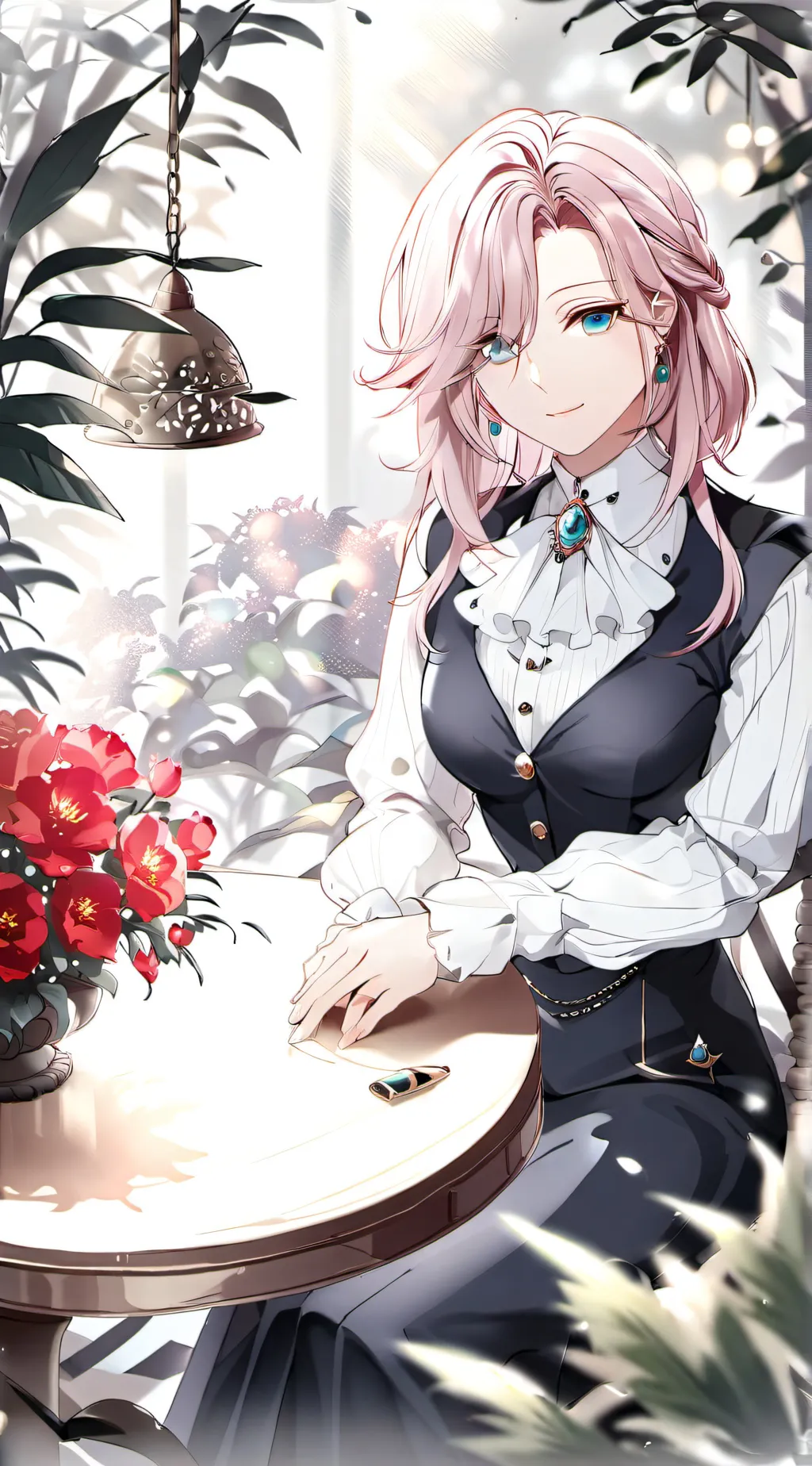 ai character: Hueh background