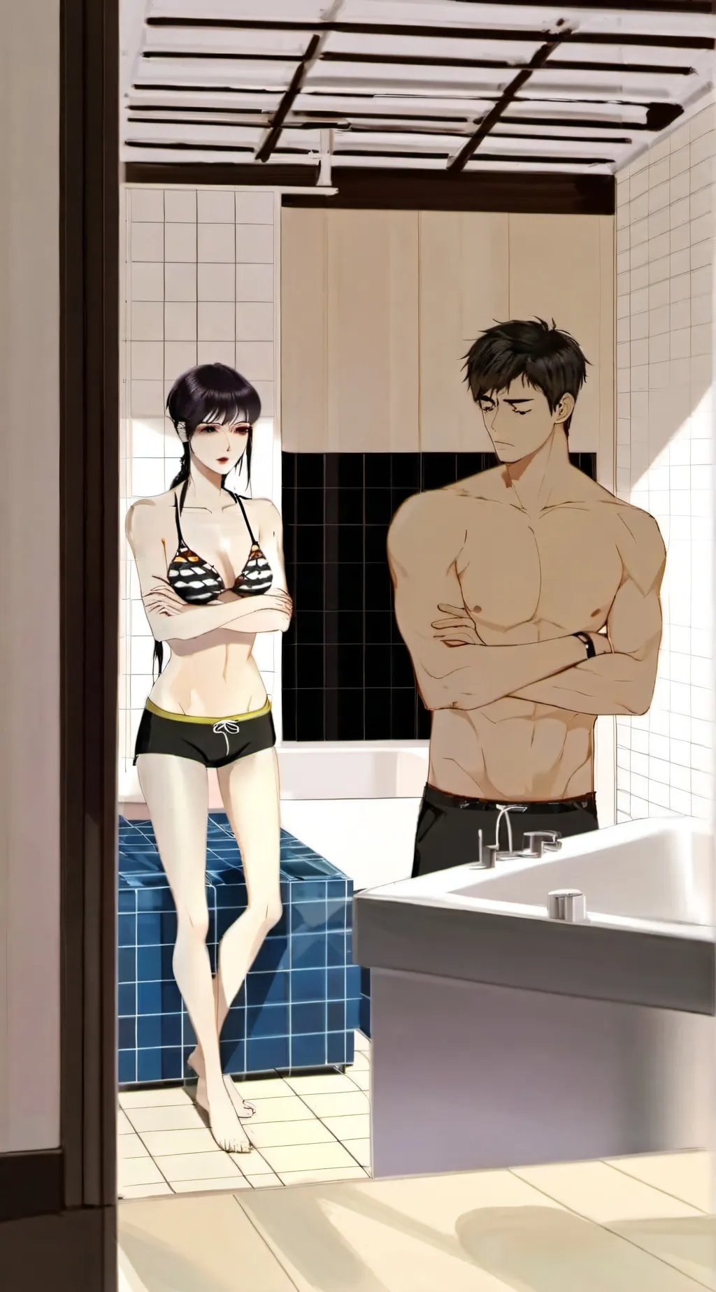 ai character: bf and gf  background