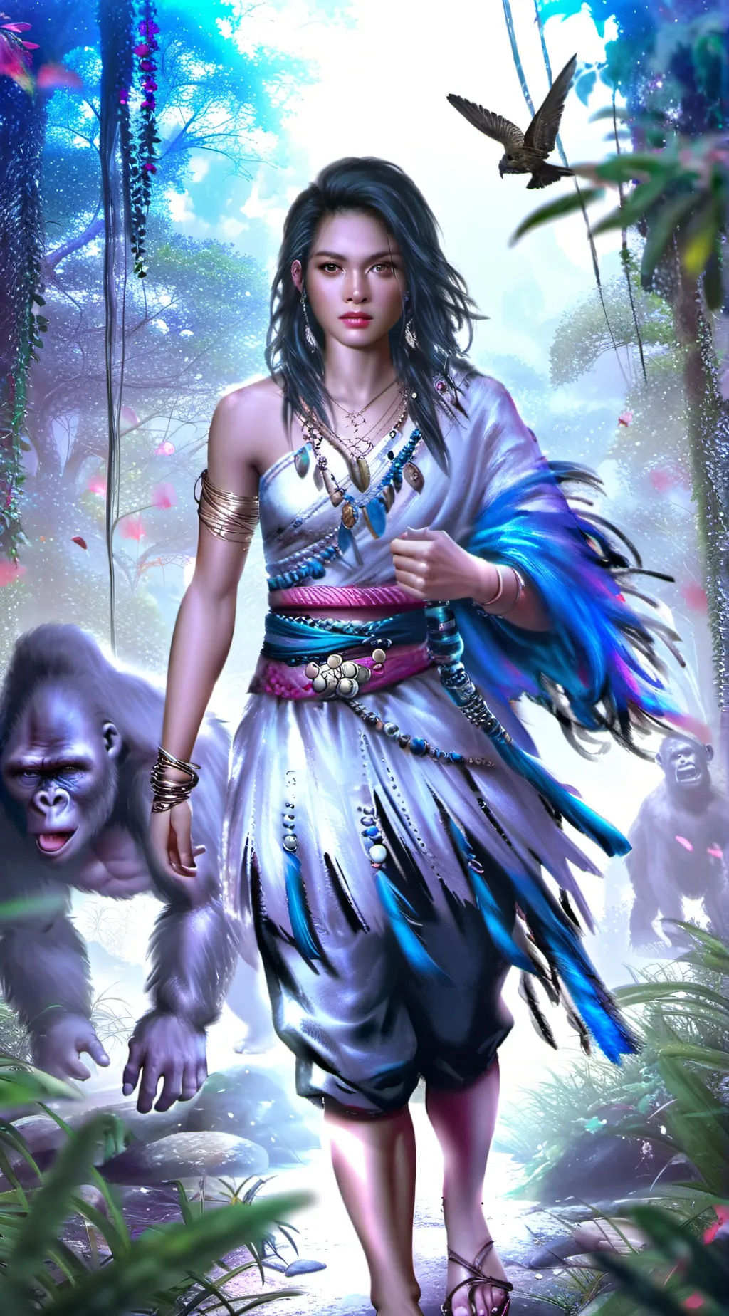 ai character: Katie  background