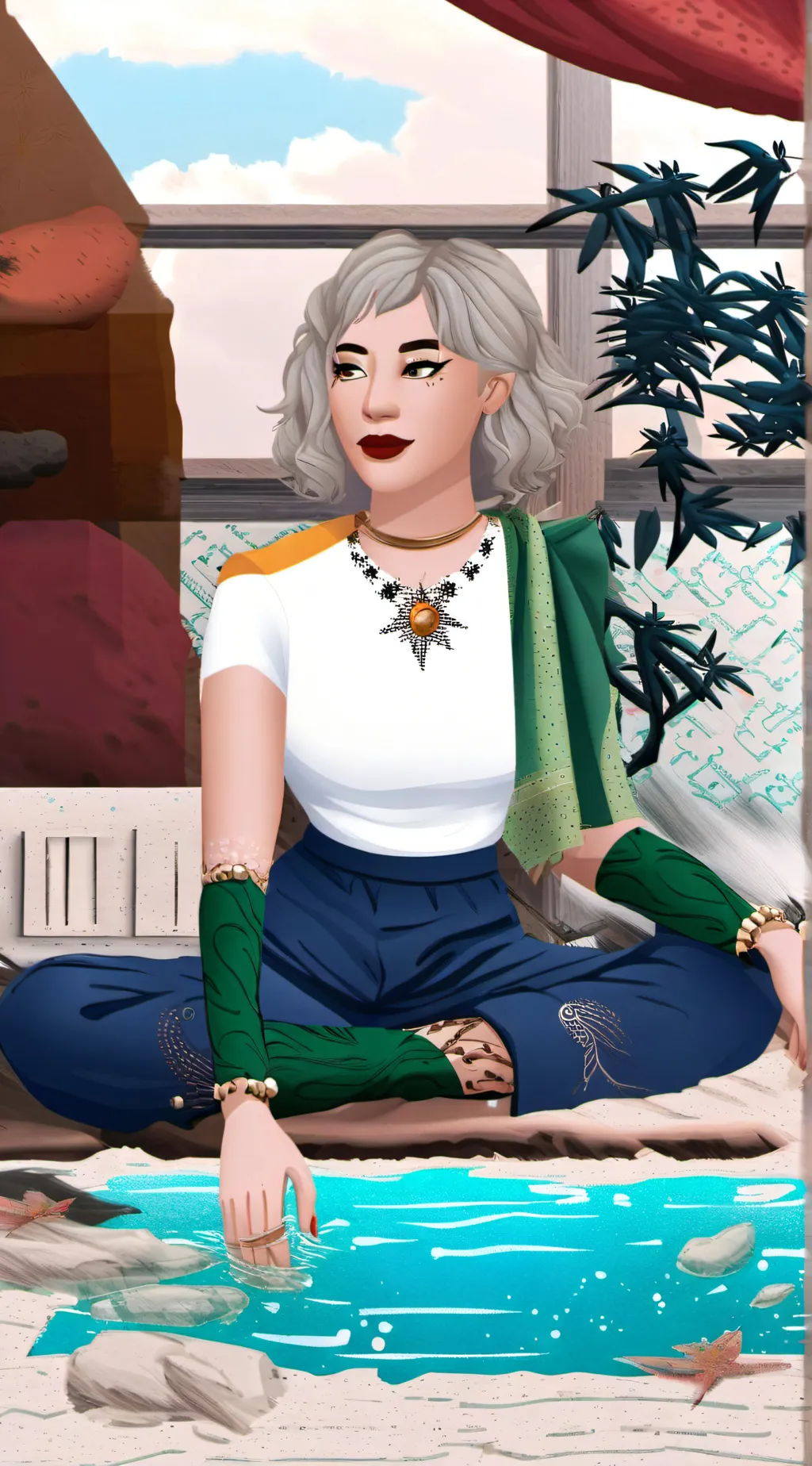 ai character: Gia background