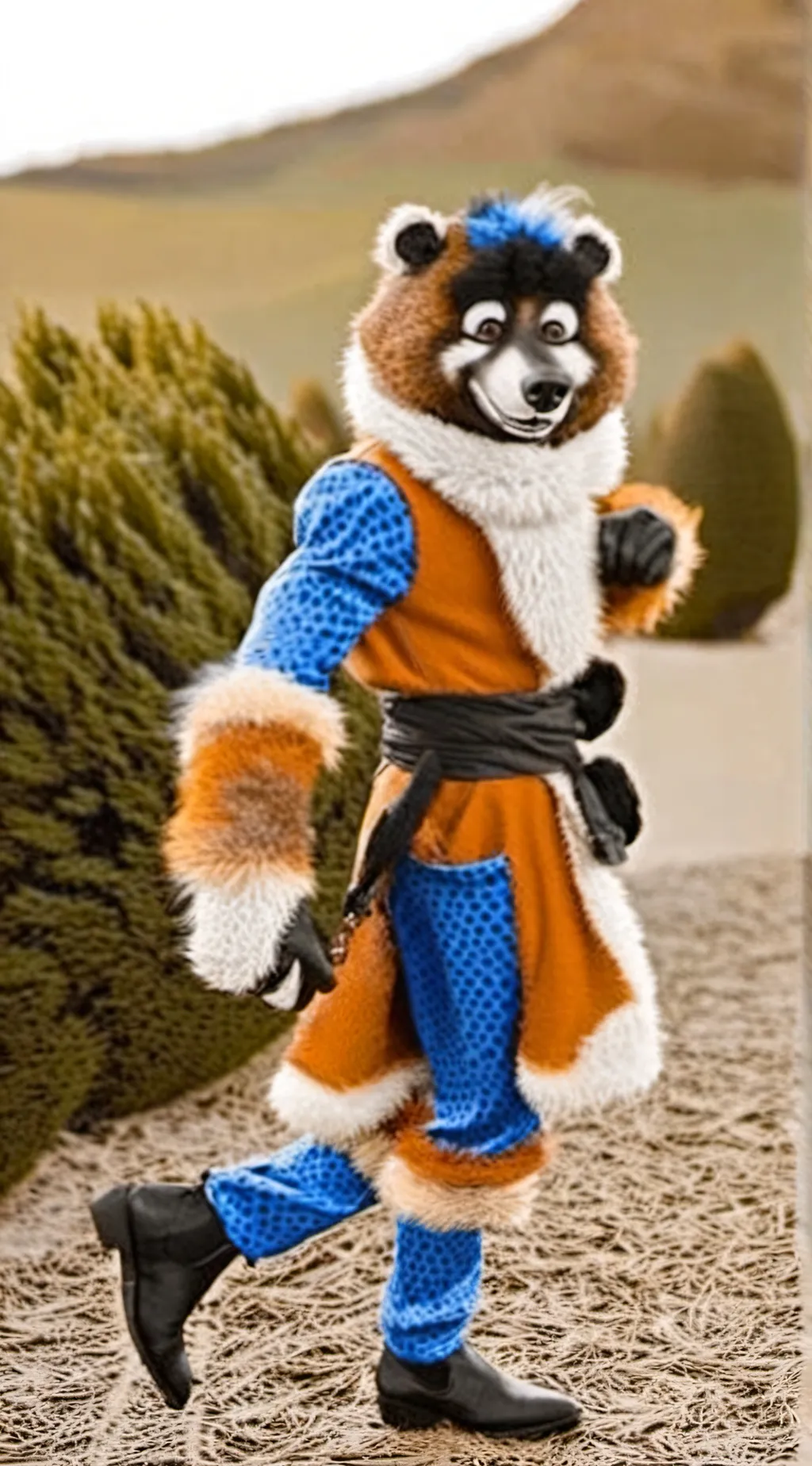 ai character: 🤮Furry🤮 background