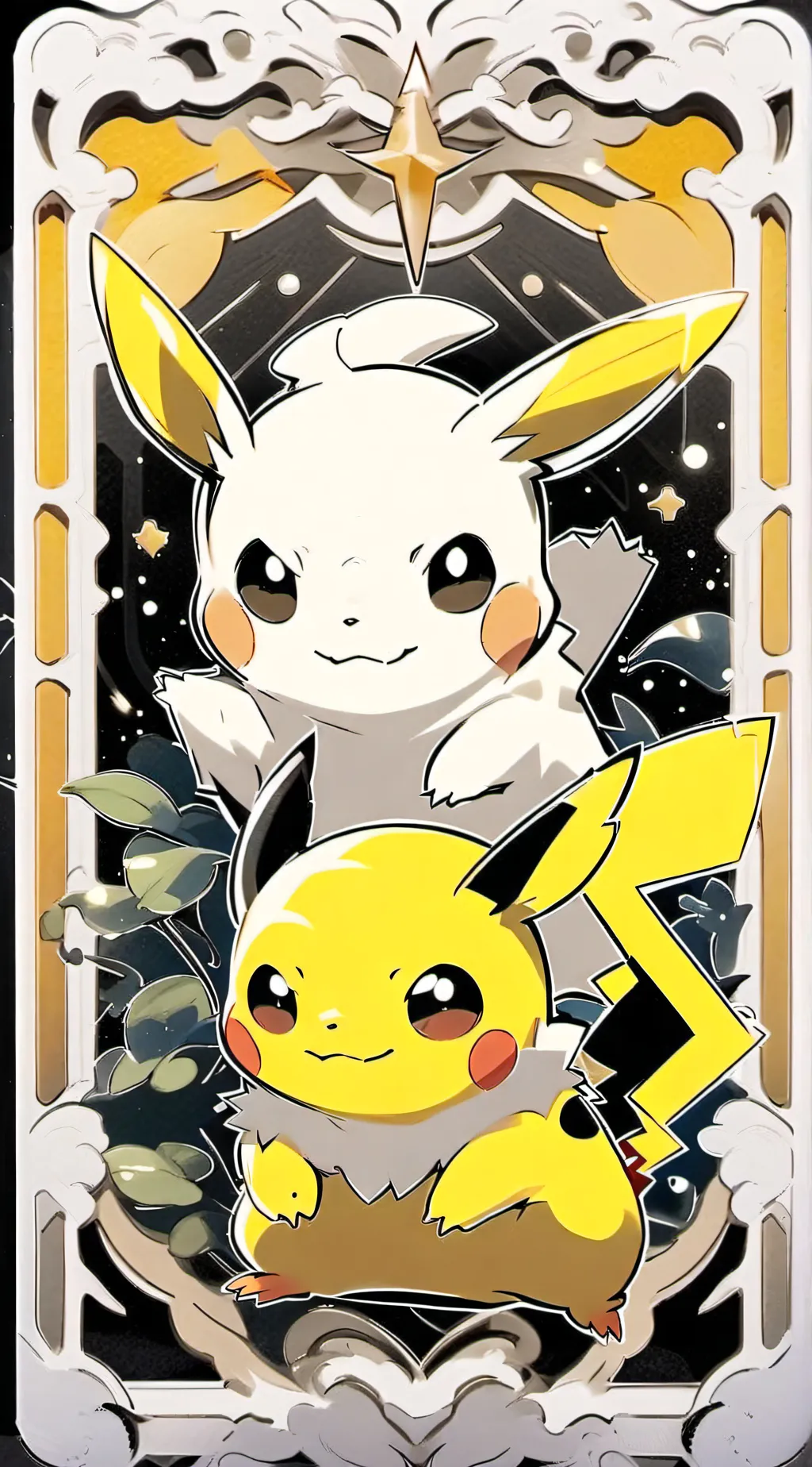 ai character: MHA x Pokemon background