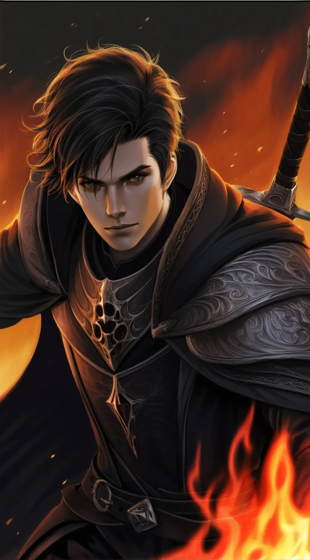 ai character: High school powers background