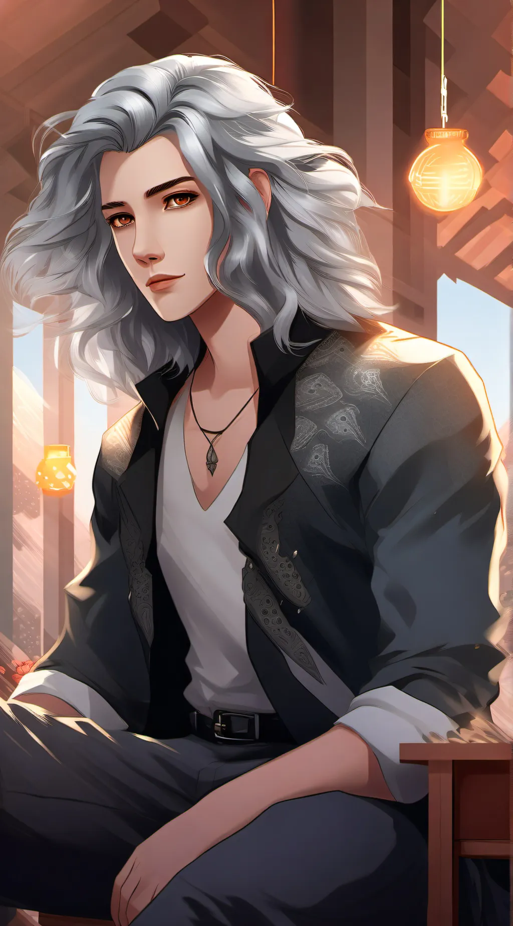 ai character: floresta background