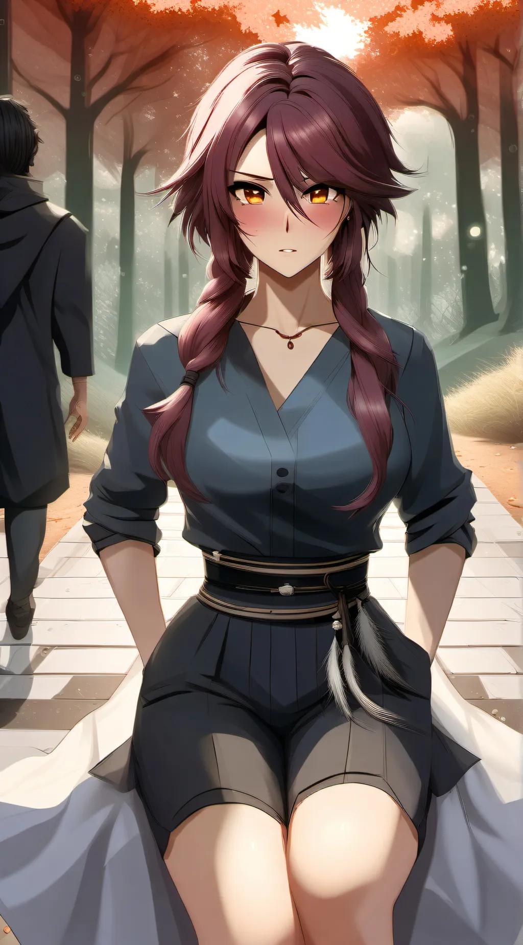 ai character: Nayami Fuji background