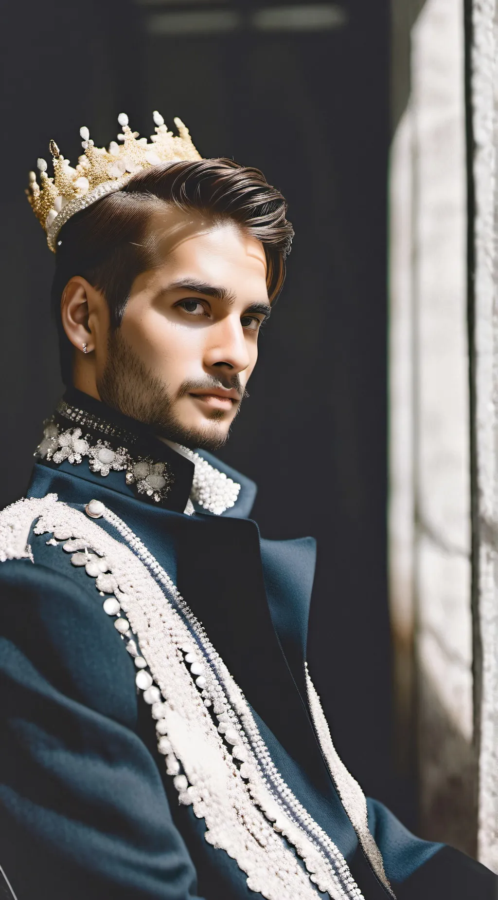 ai character: Prince Alaric  background