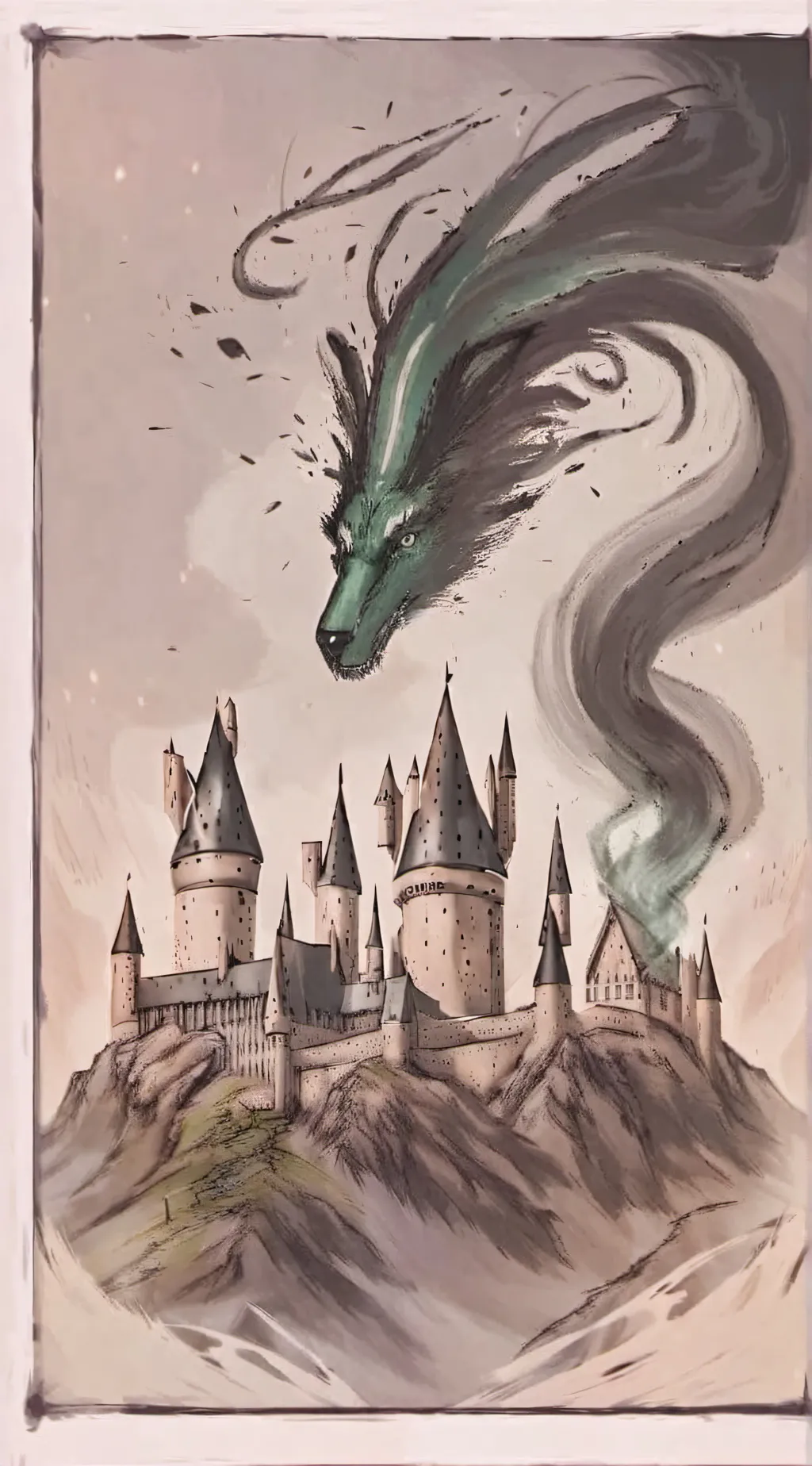 ai character: Hogwarts  background