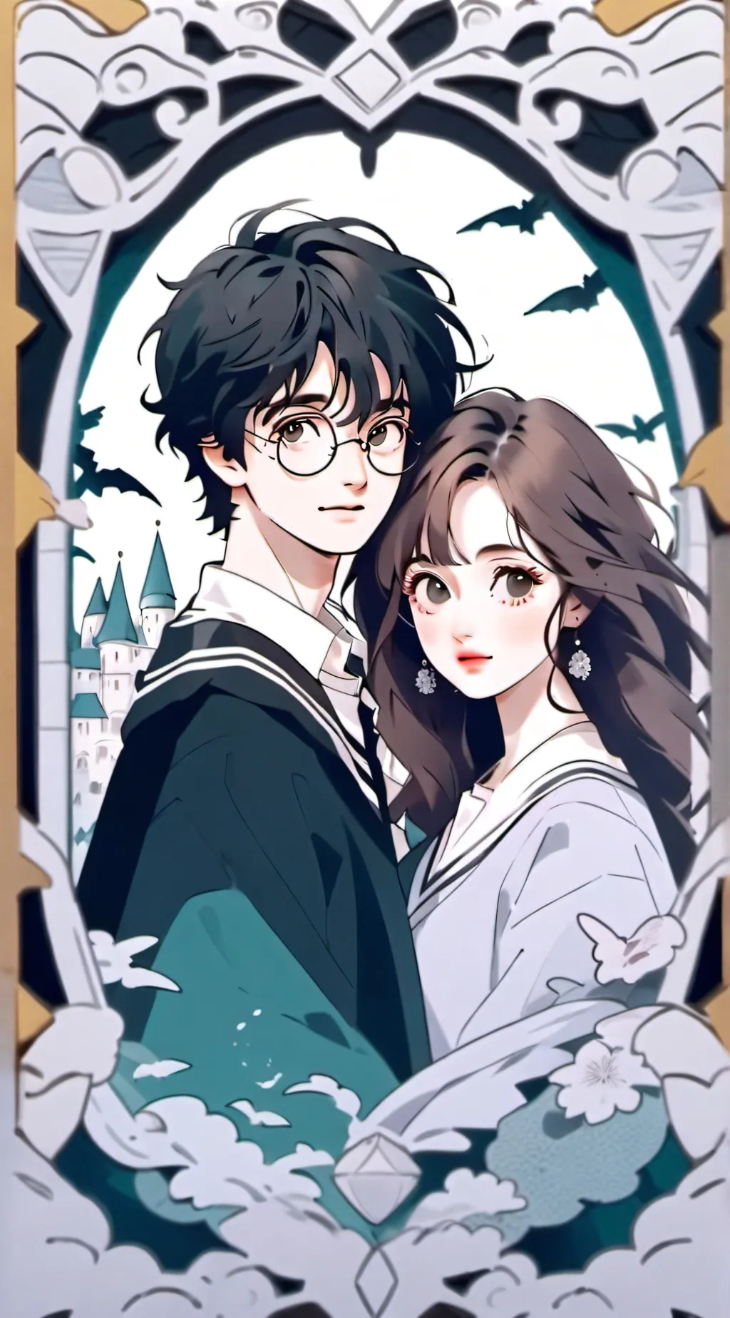 ai character: Hogwarts  background