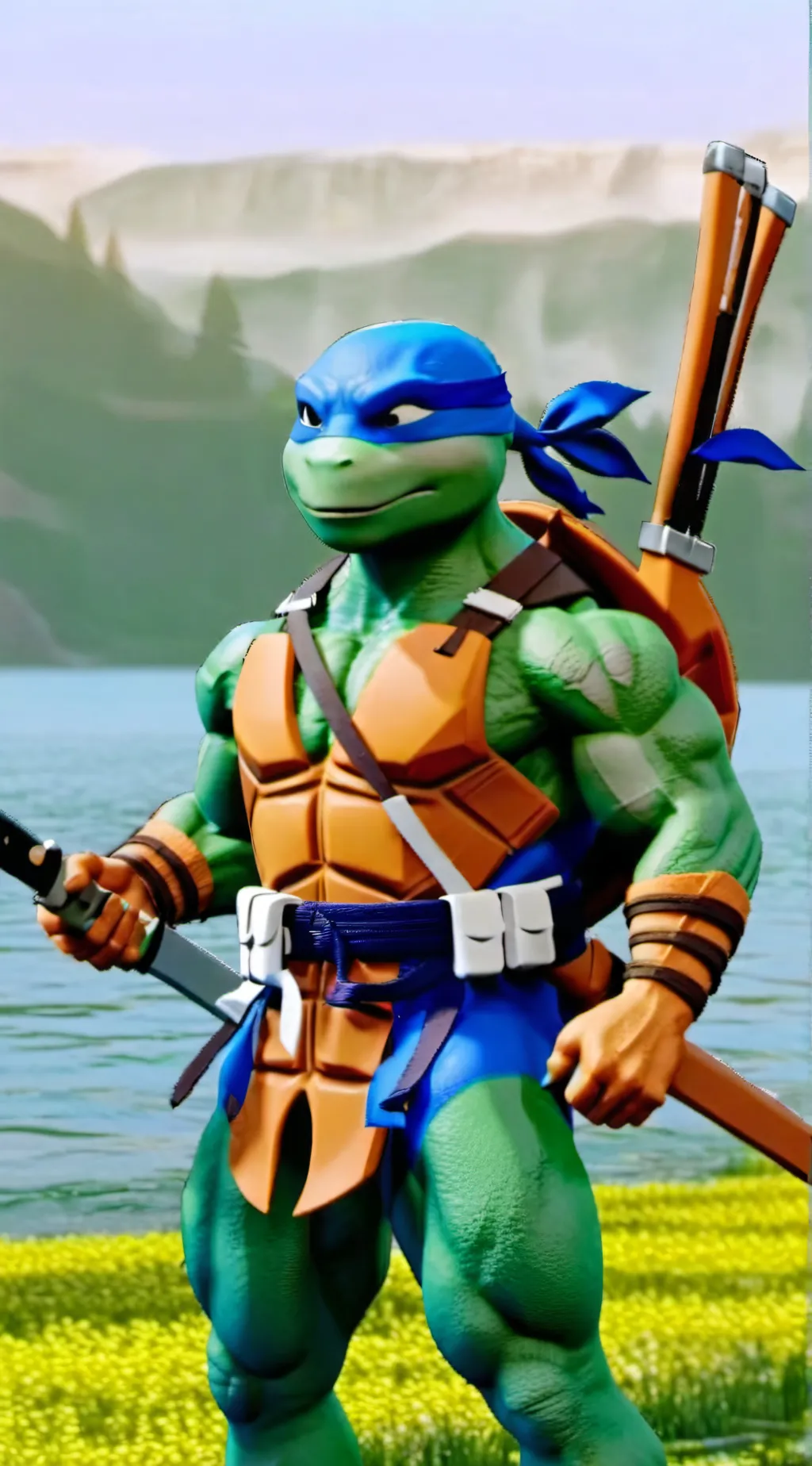 ai character: Leonardo background