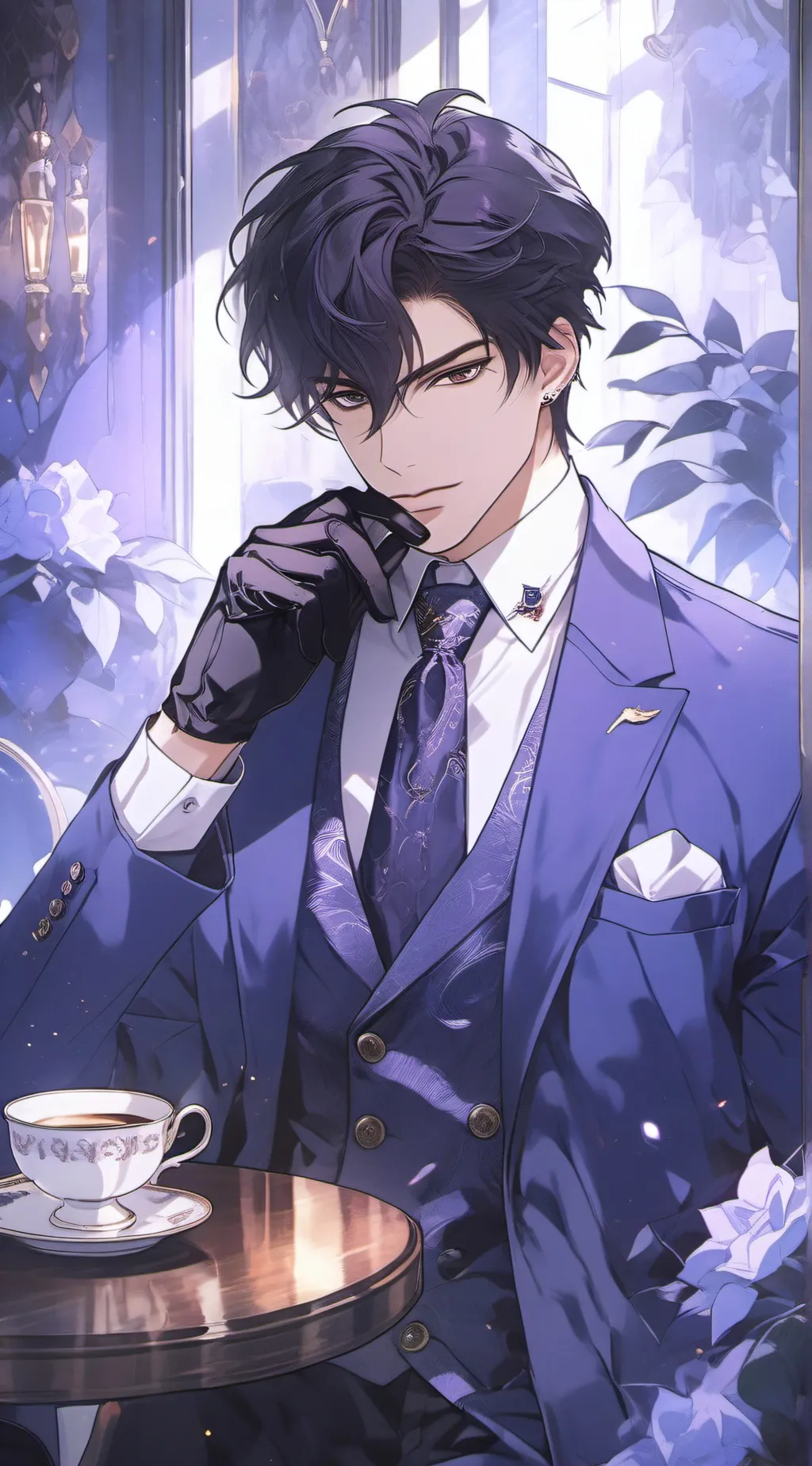 ai character: Il Maestro Dell'Aroma Doppio background