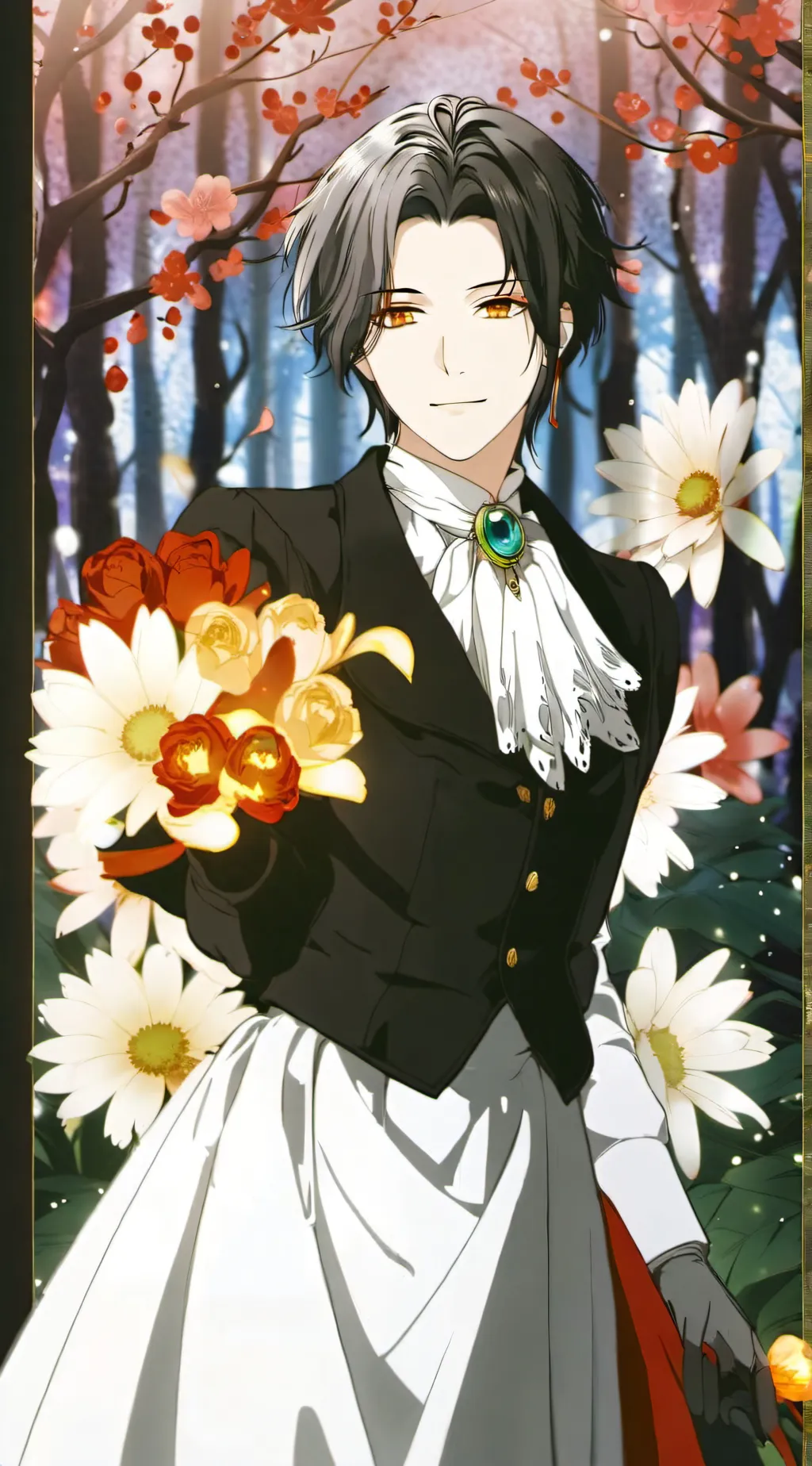 ai character: Five obsessed boys background