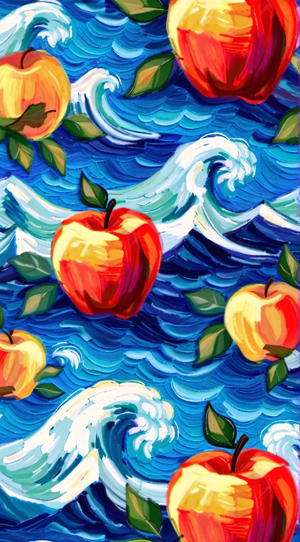 ai character: Apple background