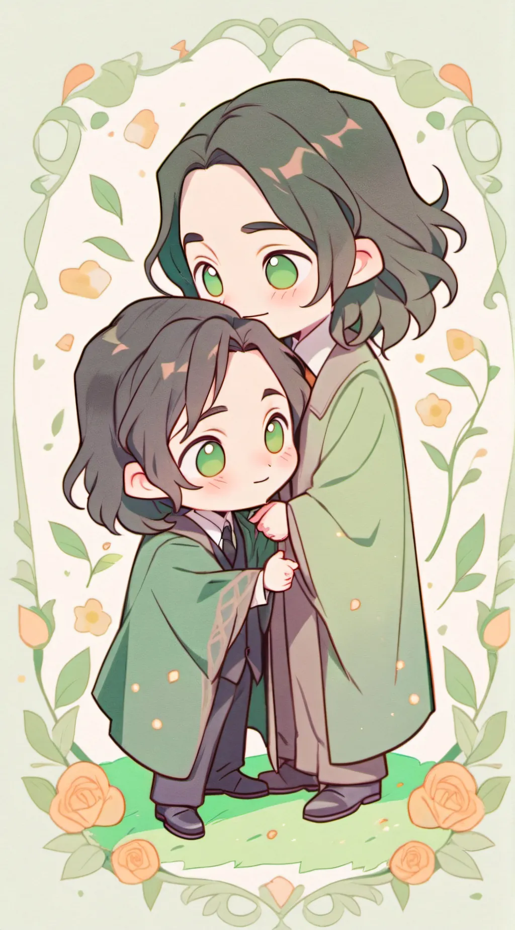 ai character: Severus x Harry 4 background