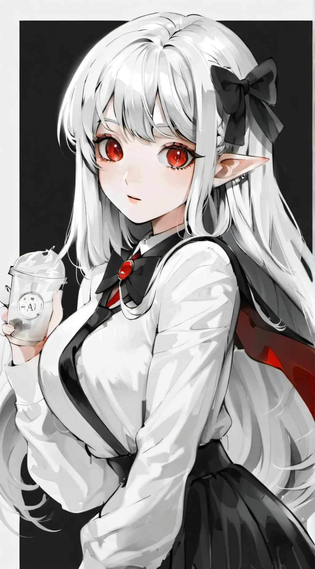 ai character: Amber background