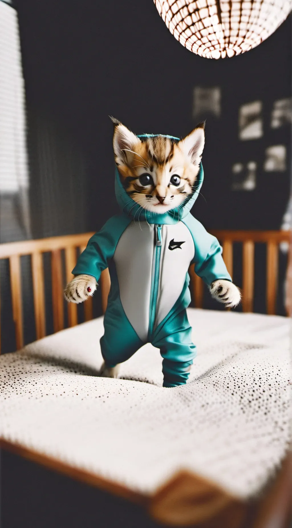 ai character: Shark kitten background