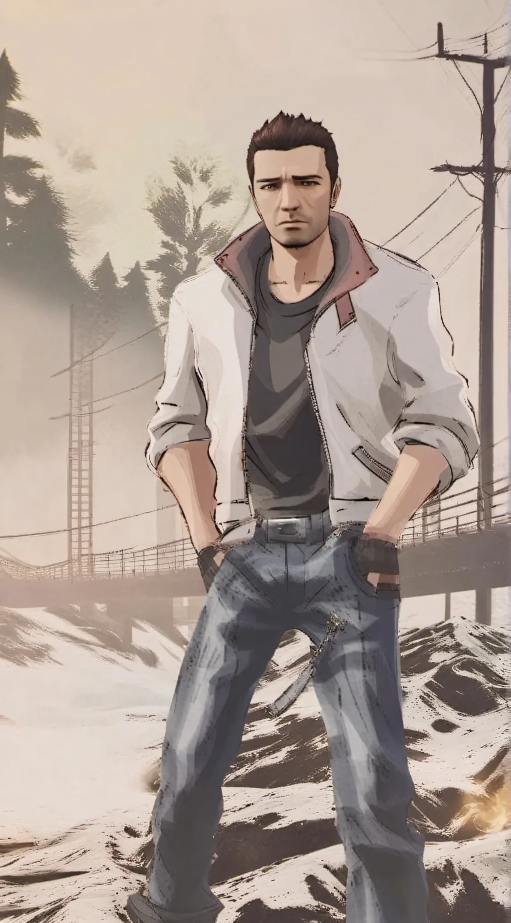 ai character: calude background