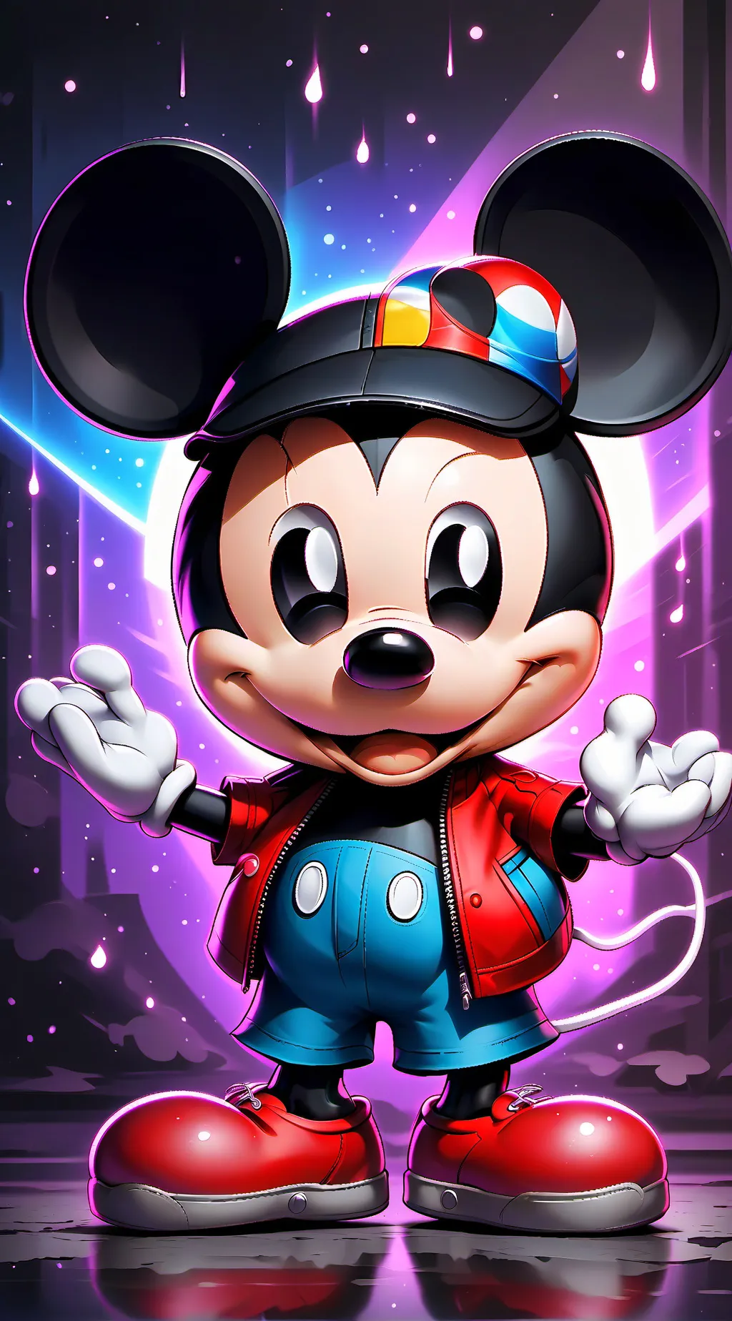 ai character: mickey mouse background