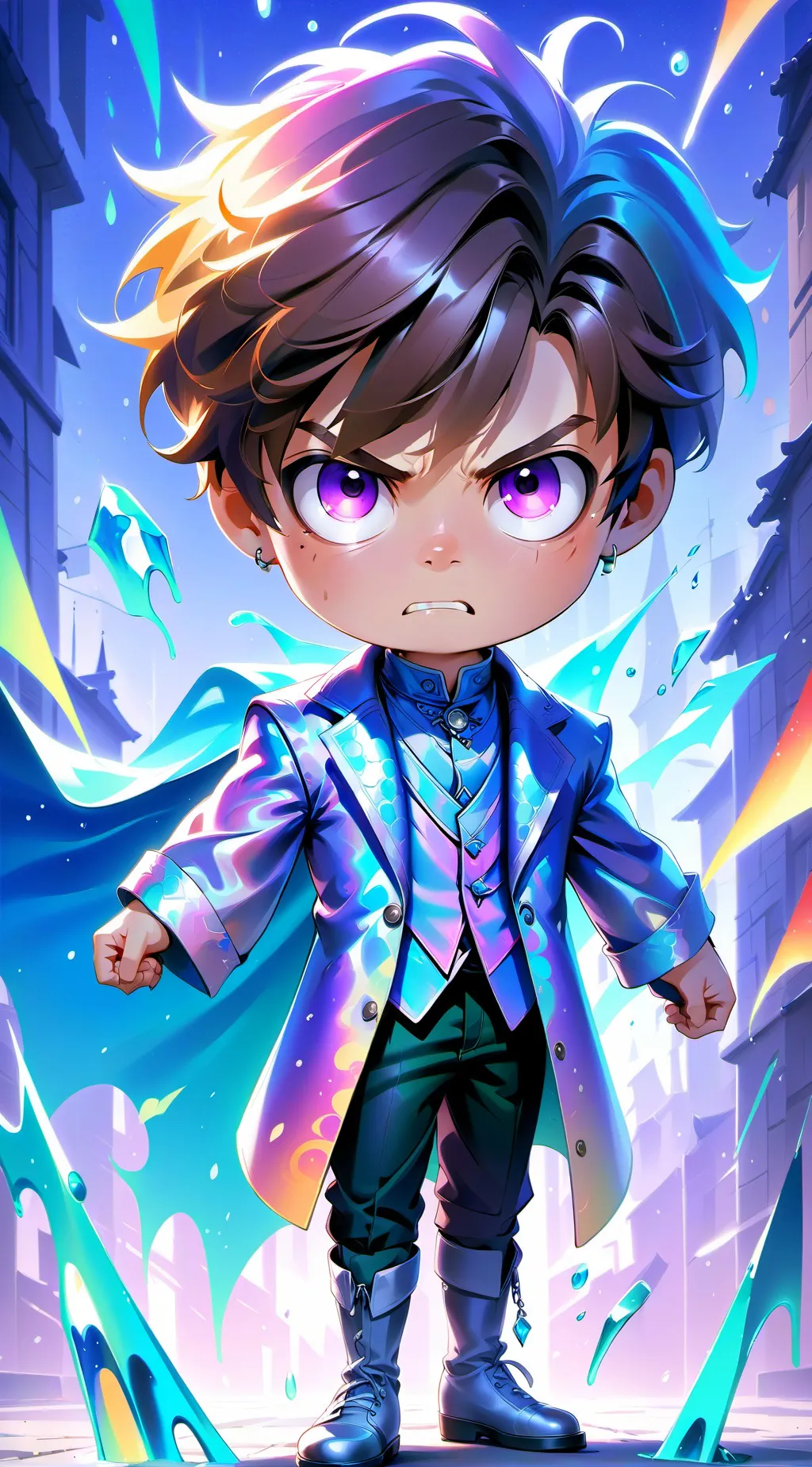 ai character: little kid background