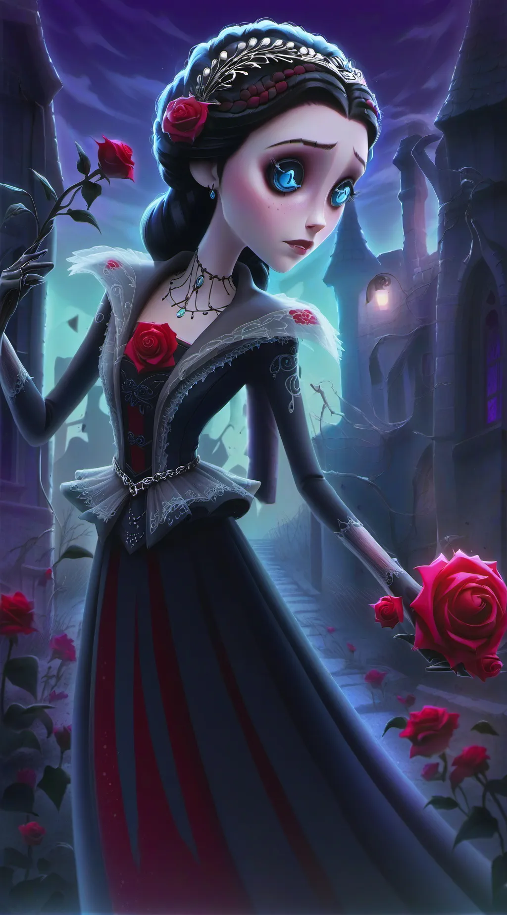 ai character: Corpse Bride background