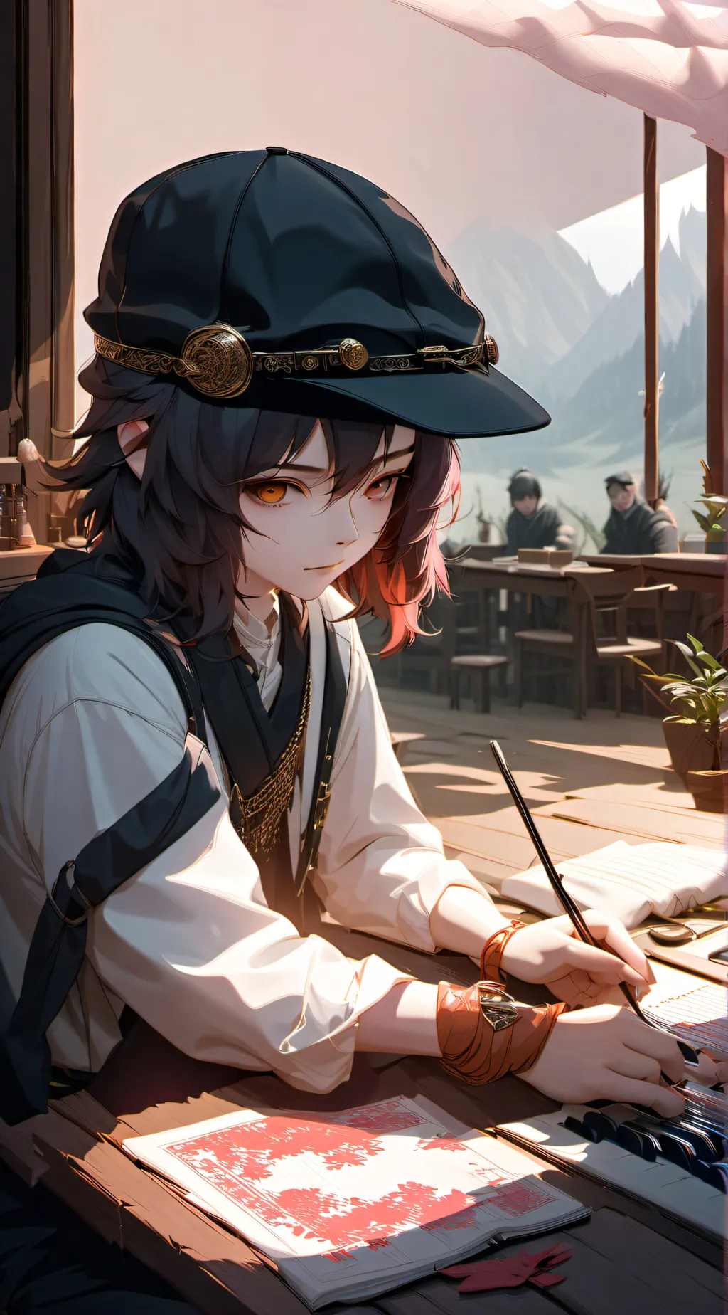 ai character: Maya  background