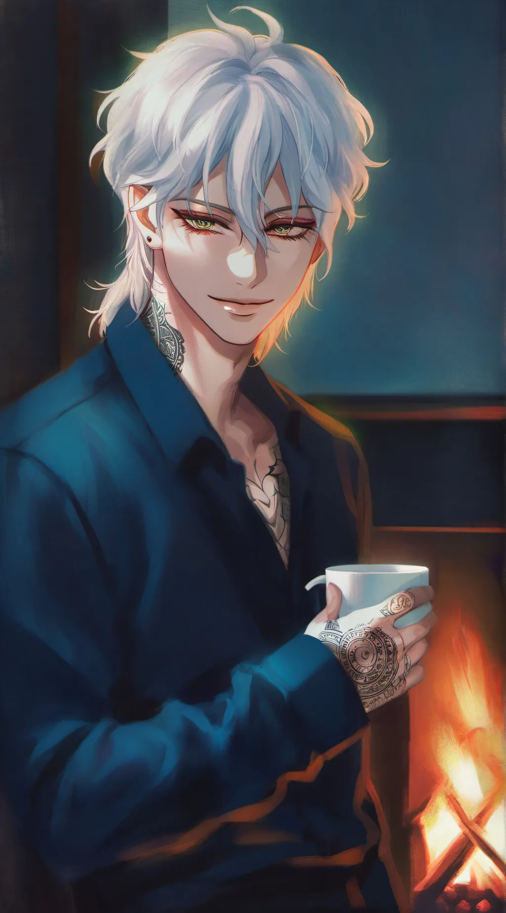 ai character: Christopher  background