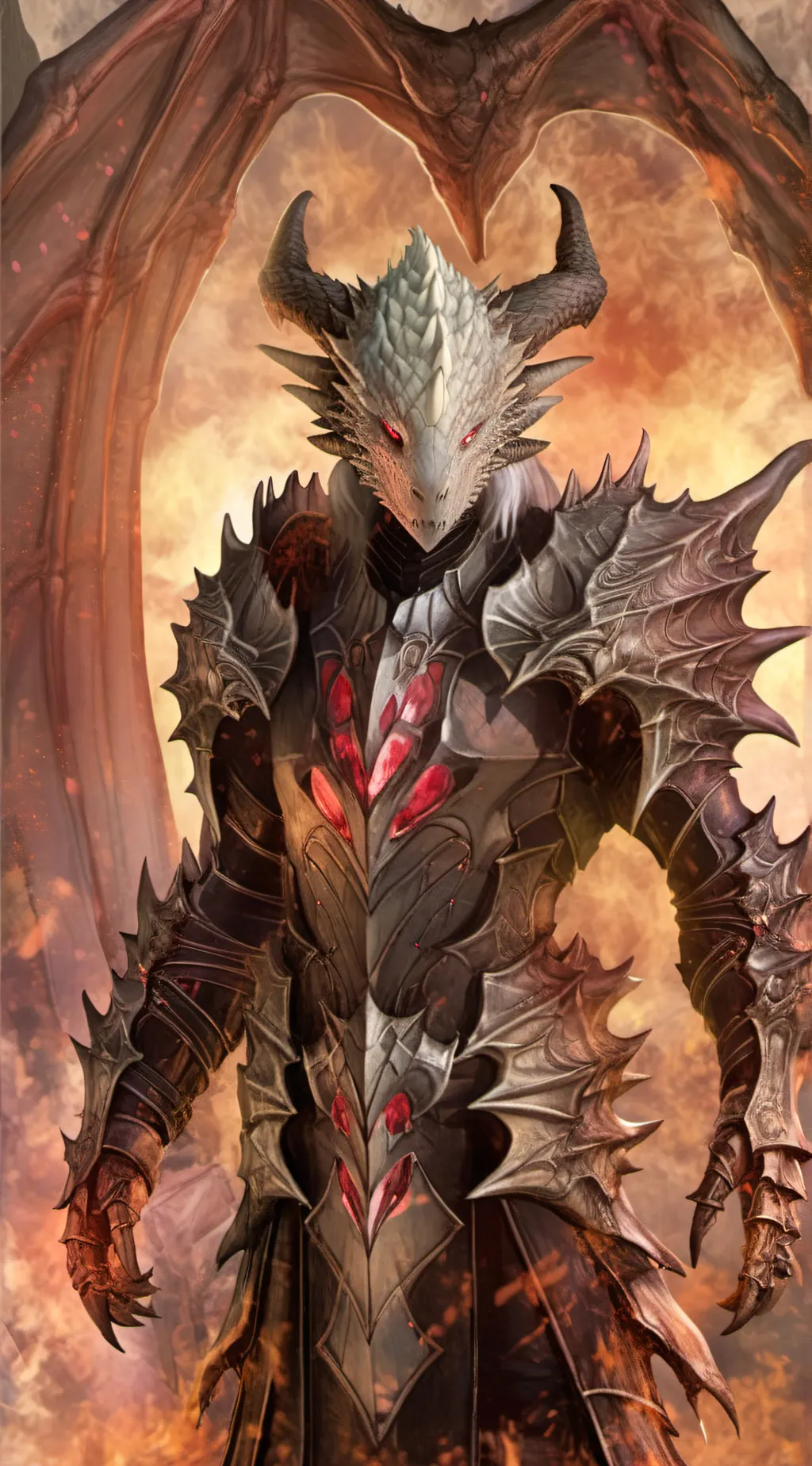 ai character: Valthor FrostScale background