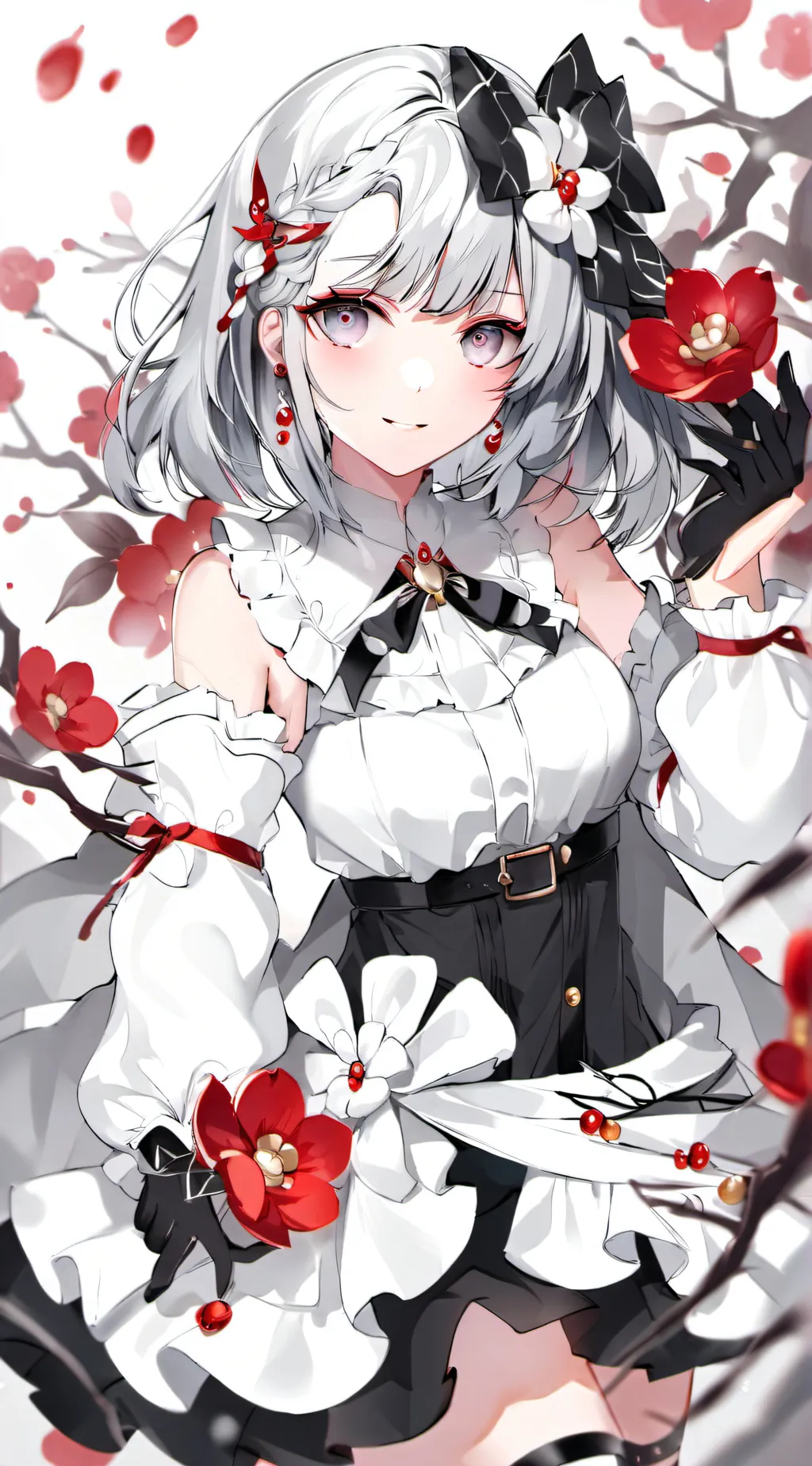 ai character: rose background