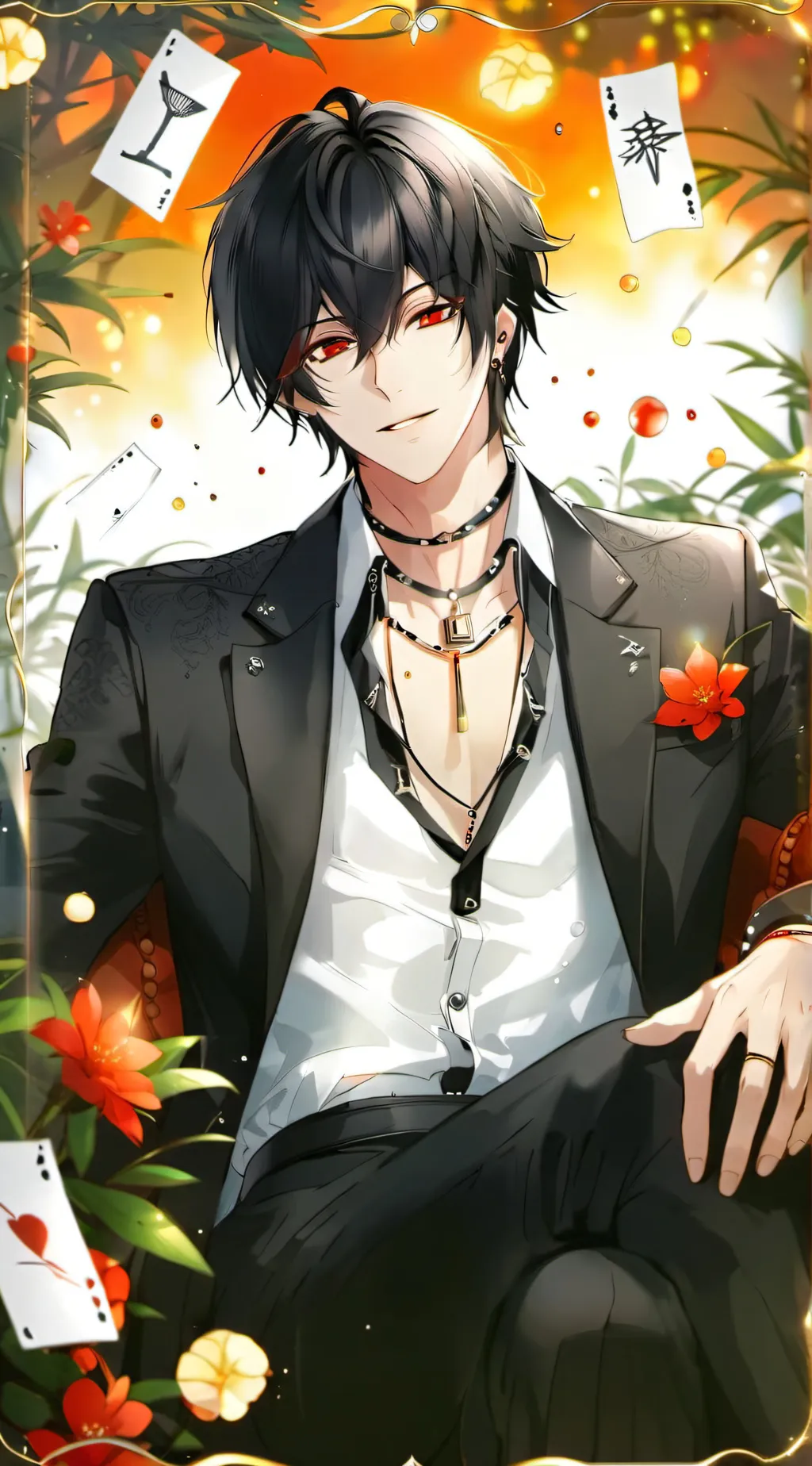 ai character: 🍸🌹Henry🍷🌷 background