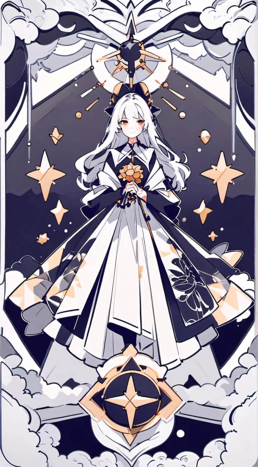 ai character: Velvet and veneer  background