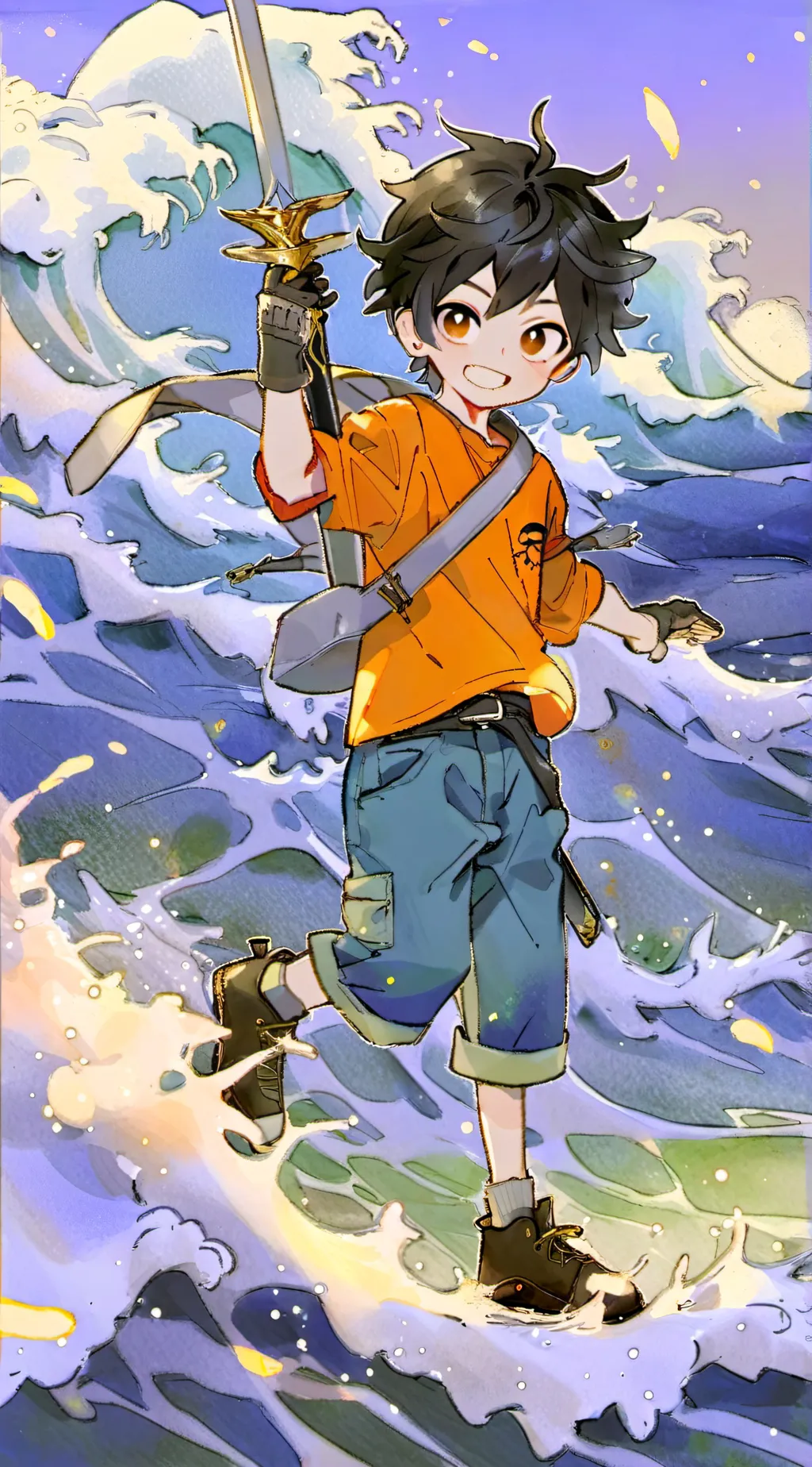 ai character: Percy Jackson  background