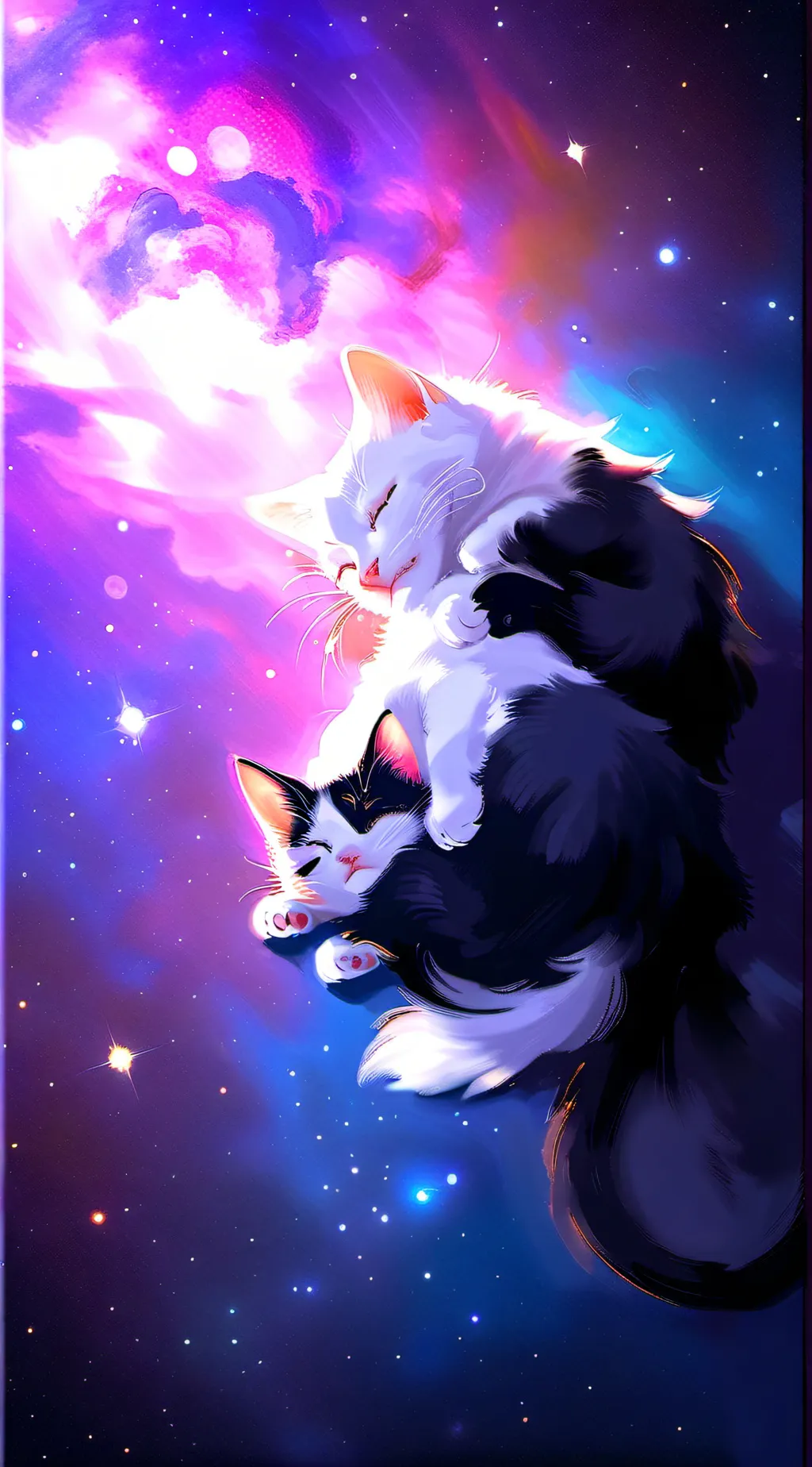 ai character: Luna and midnight  background