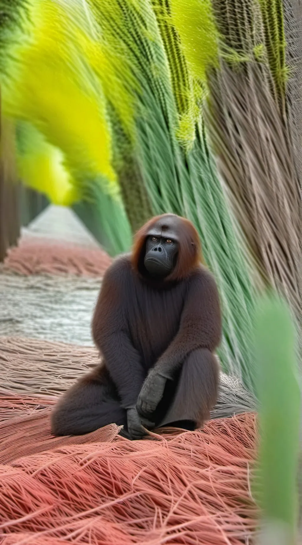 ai character: Monkey  background