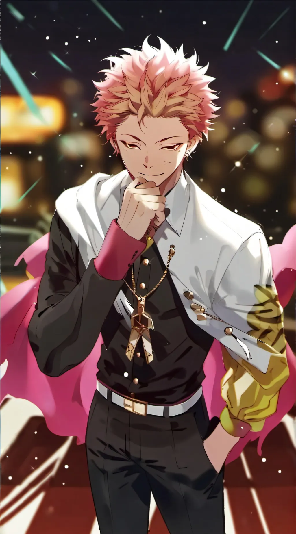 ai character: •| SUKUNA ×`° background