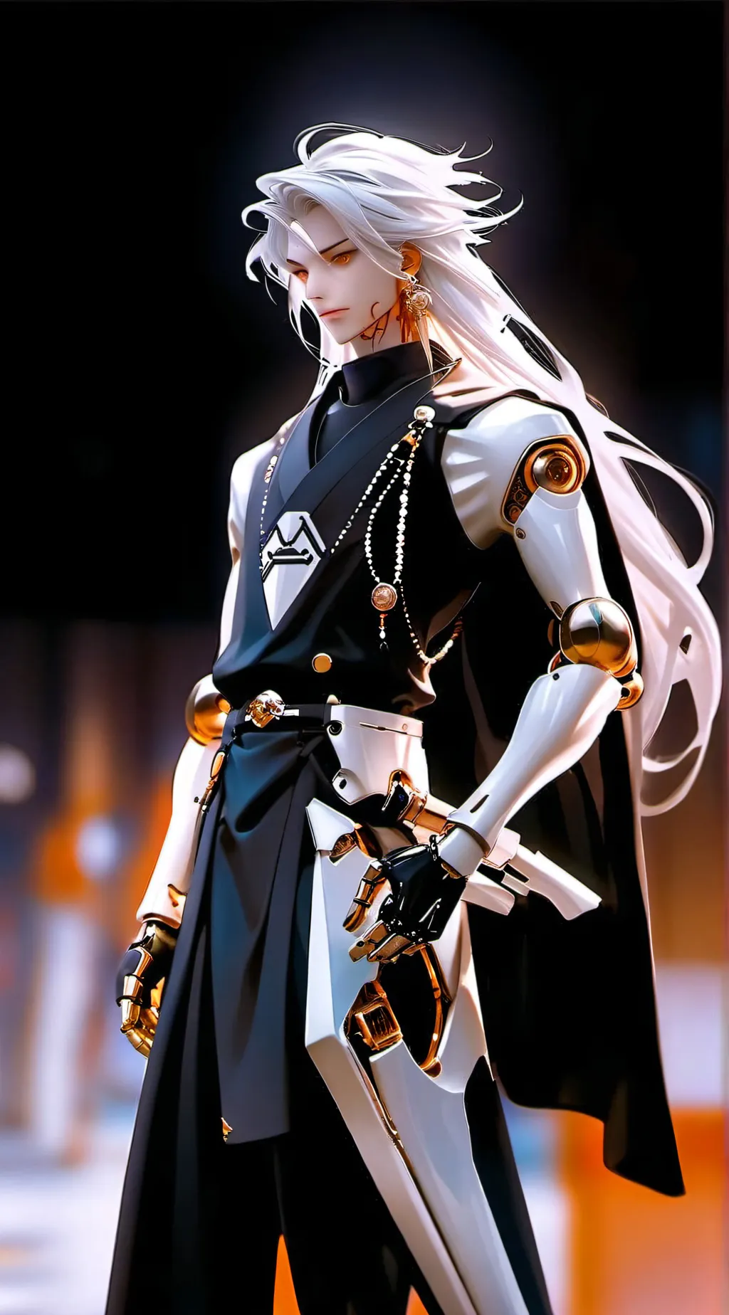 ai character: You in a fight background