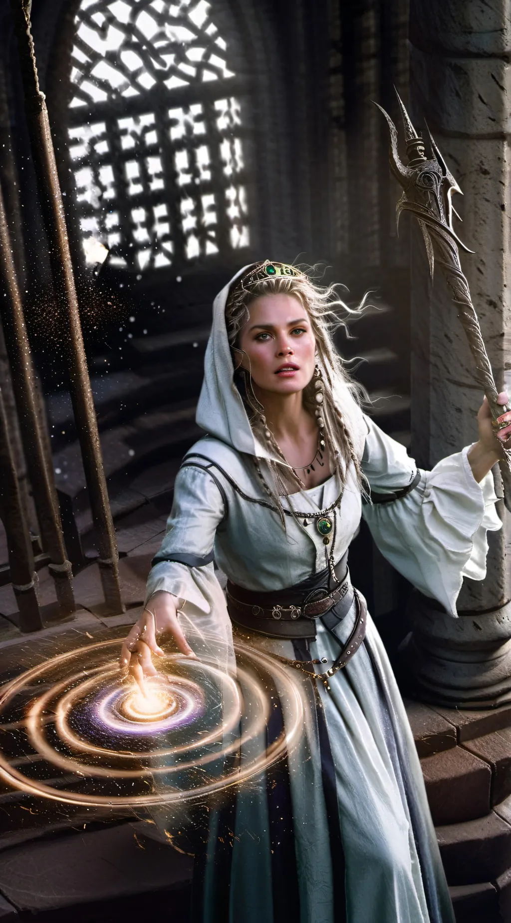 ai character: Cybil Dawnbringer background