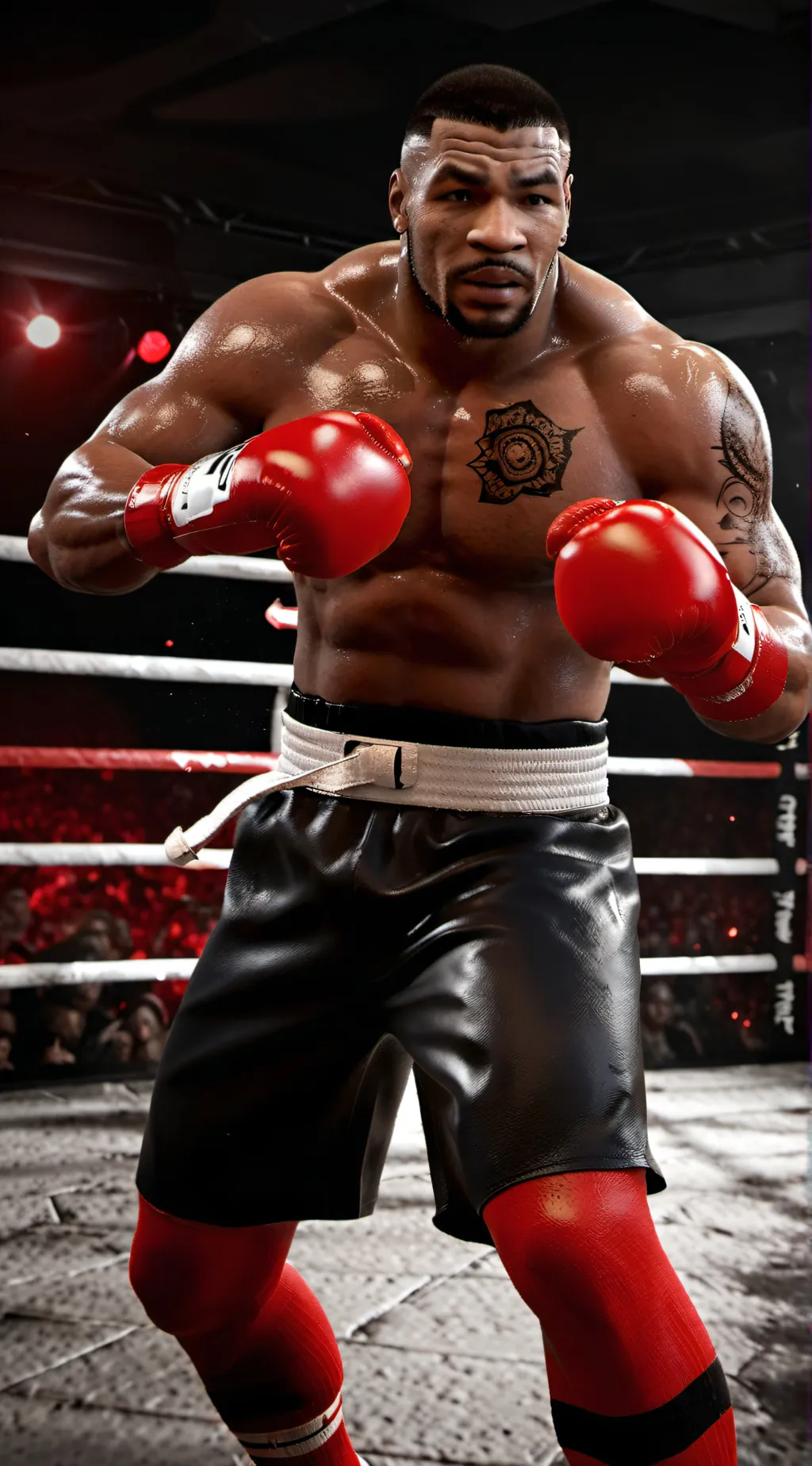 ai character: MIKE TYSON background