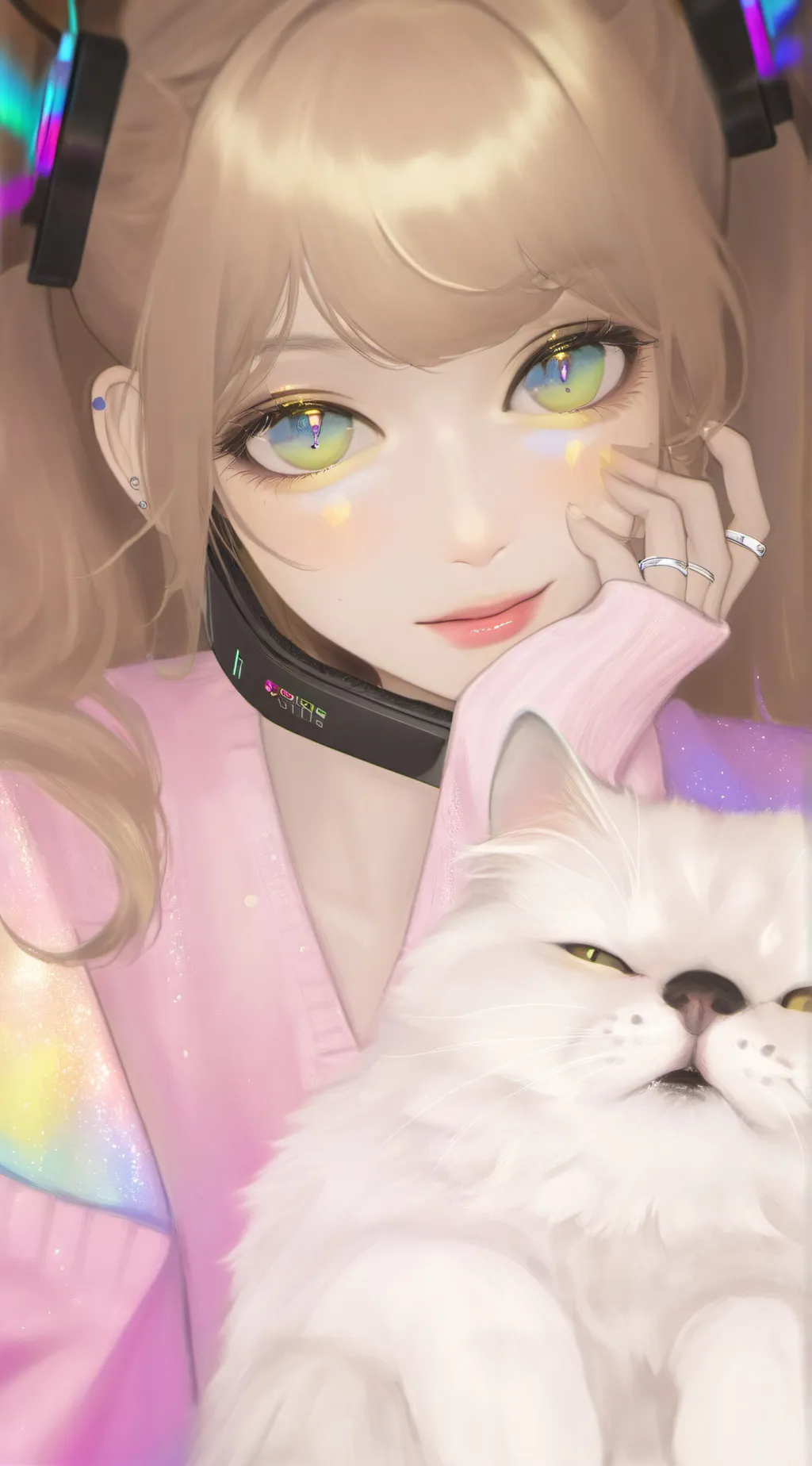 ai character: PixelatedPaws background