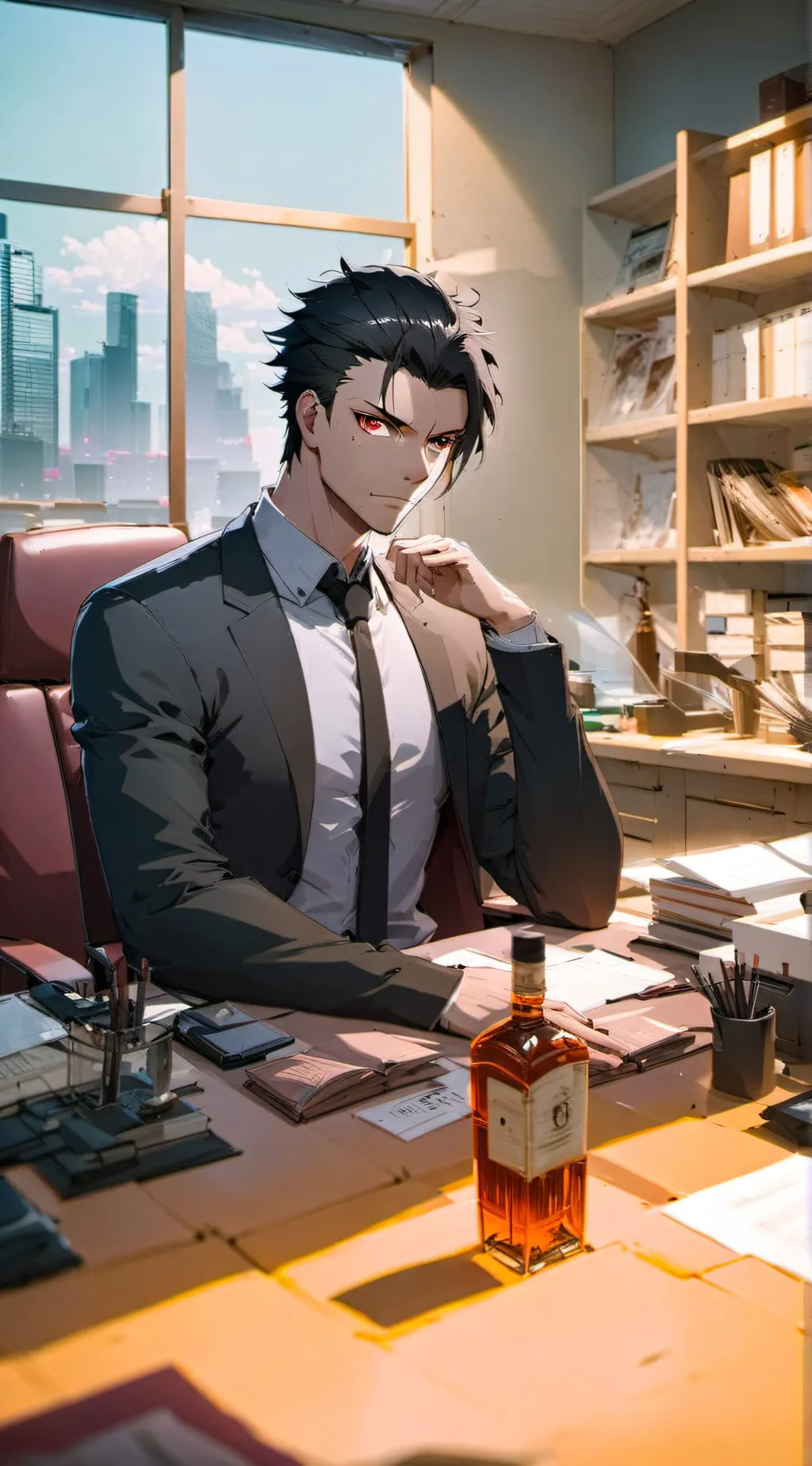 ai character: Mafia boss background
