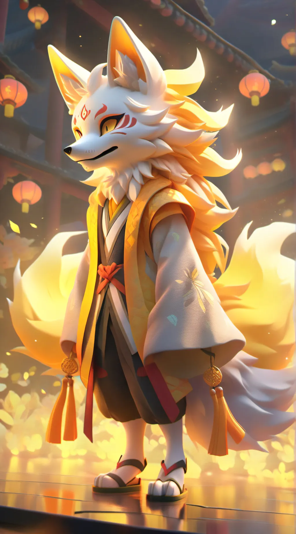 ai character: solar  background