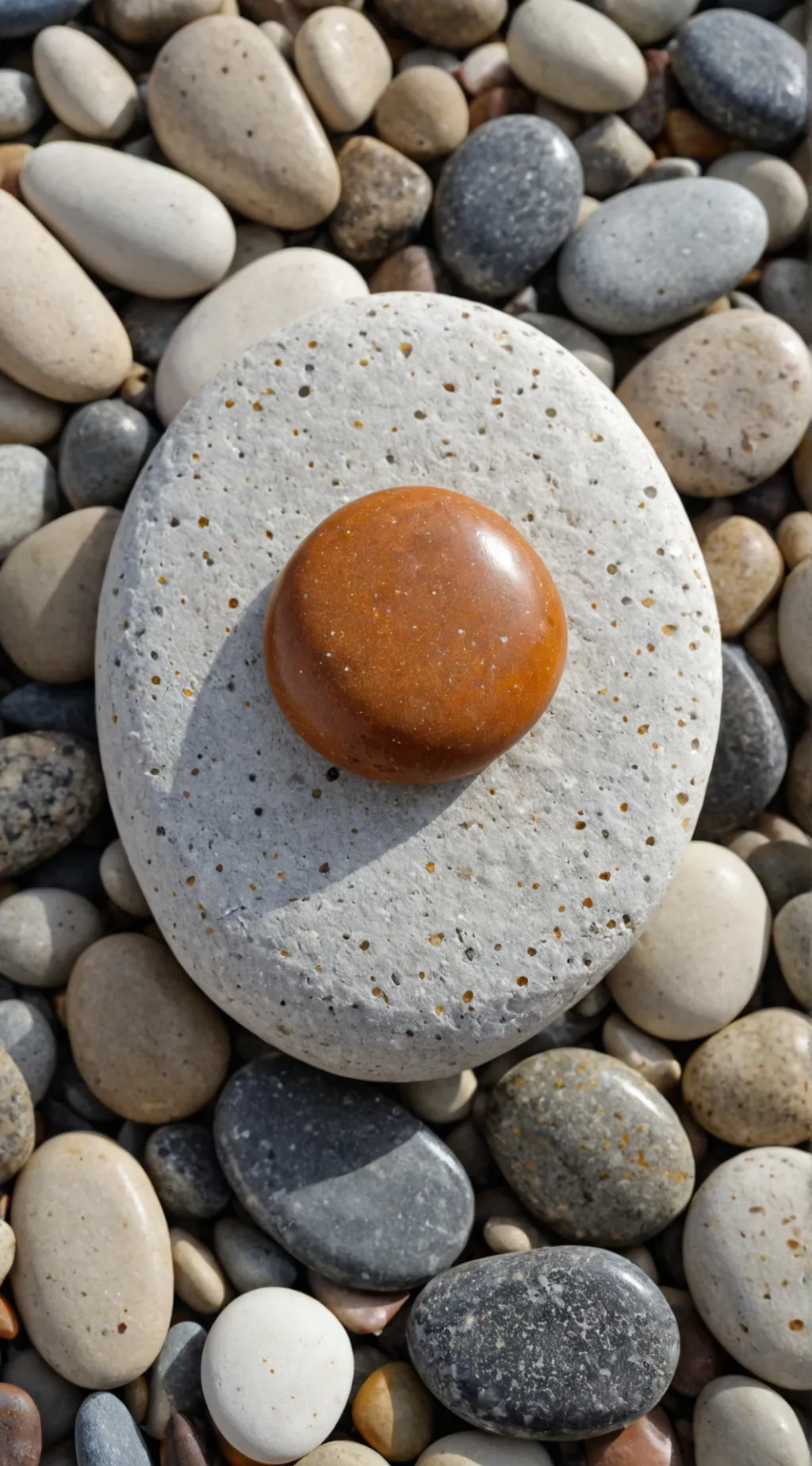 ai character: a rock background