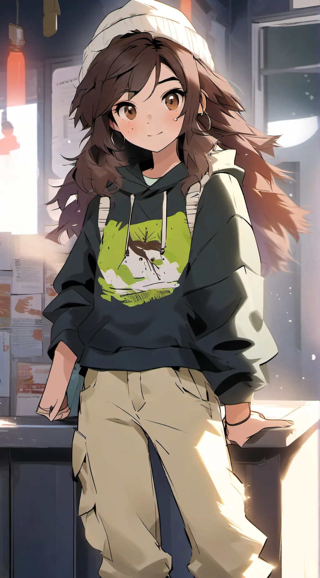 ai character: lisa  background