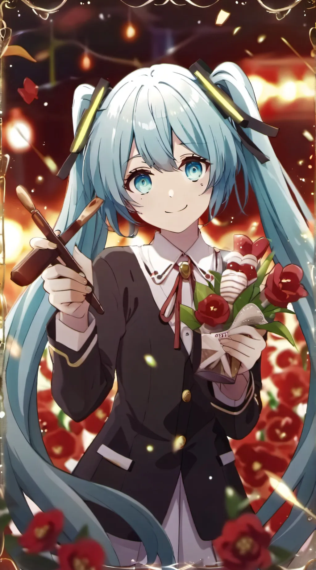 ai character: Miku background